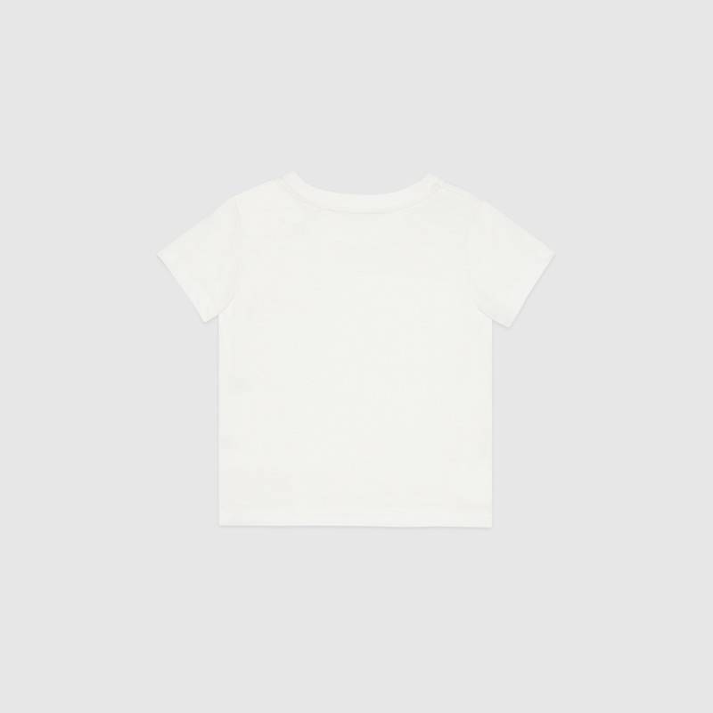 Baby White Logo Cotton T-shirt