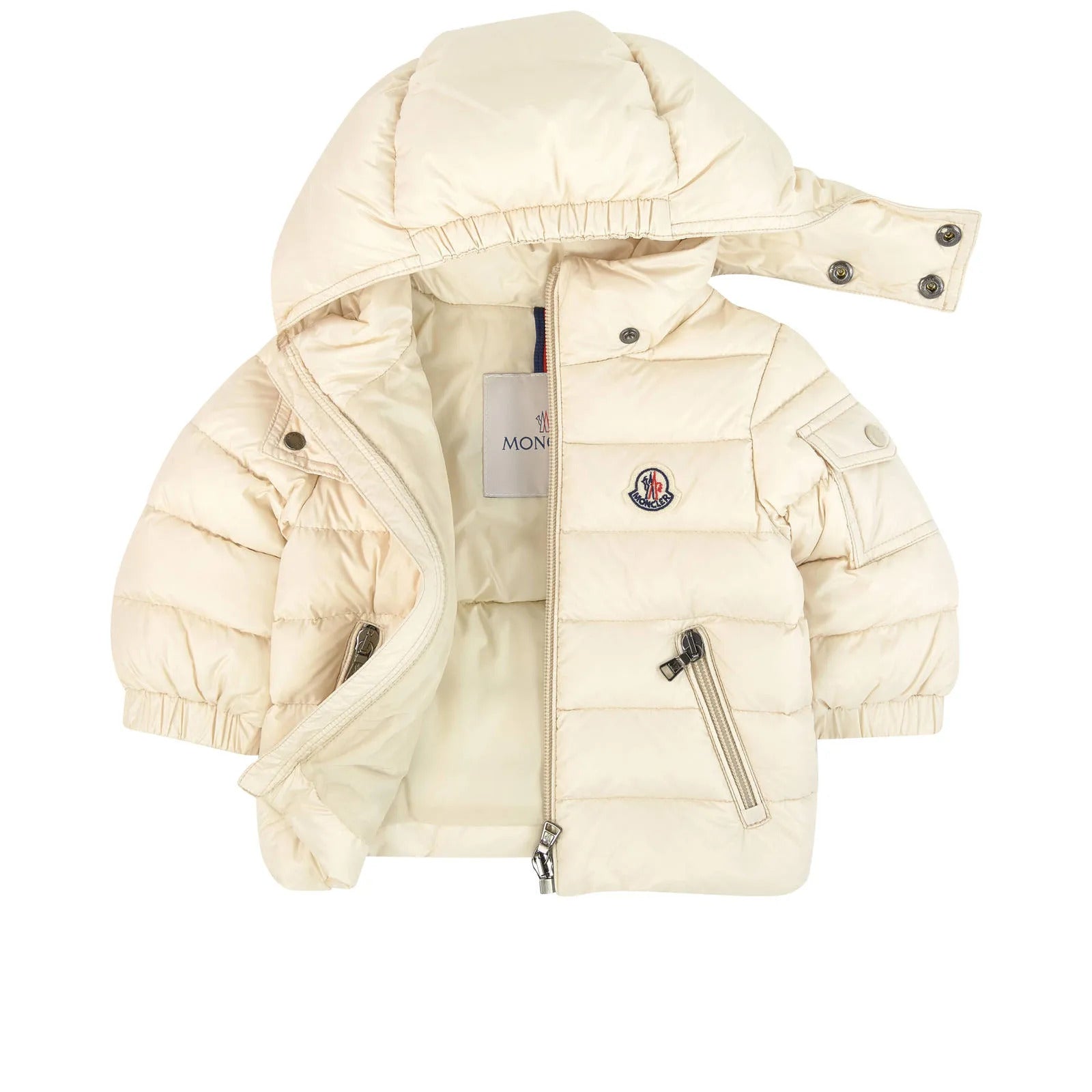 Baby Boys & Girls Light Beige Padded Down Jacket