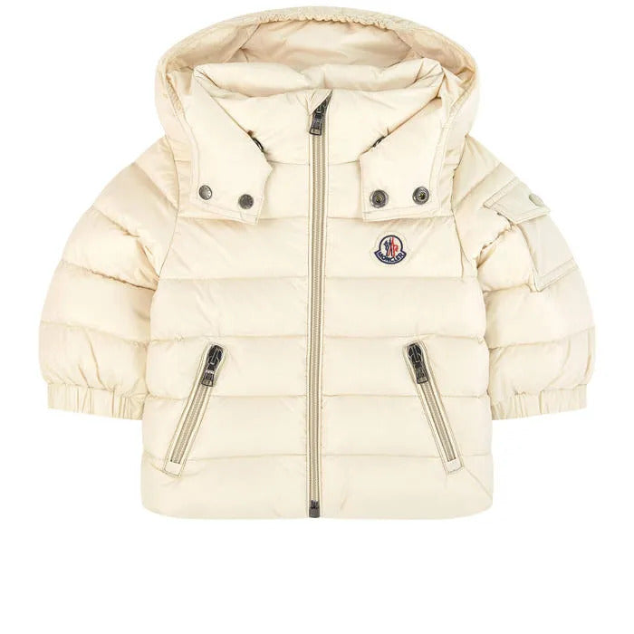 Baby Boys & Girls Light Beige Padded Down Jacket