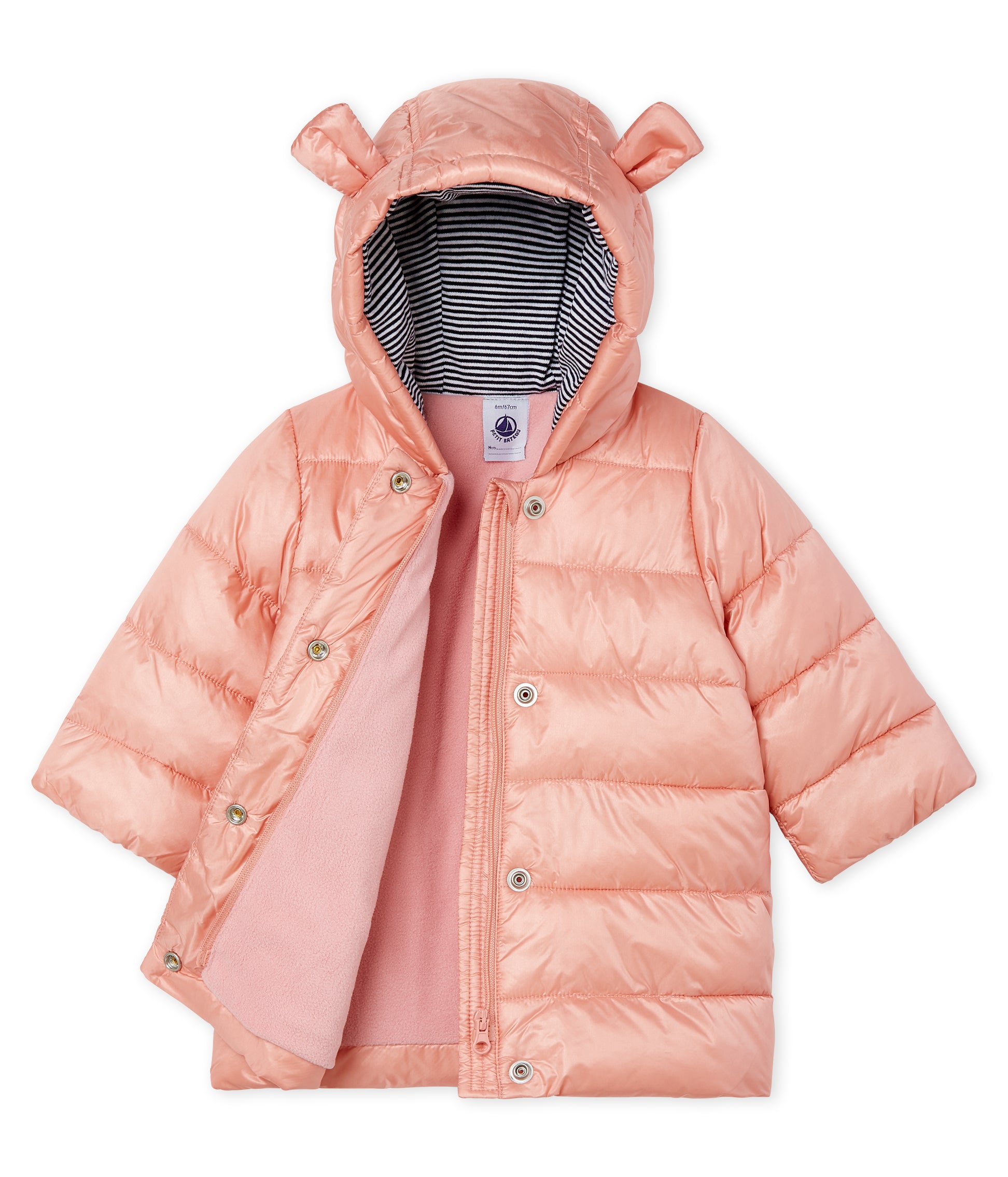 Girls Pink Hooded Jacket