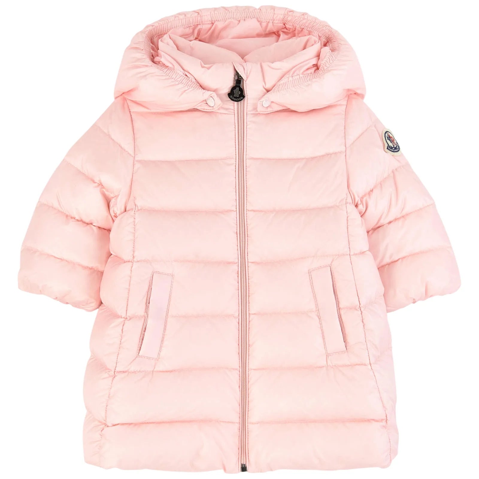 Baby Girls Light Pink “MAJEURE” Padded Down Coat