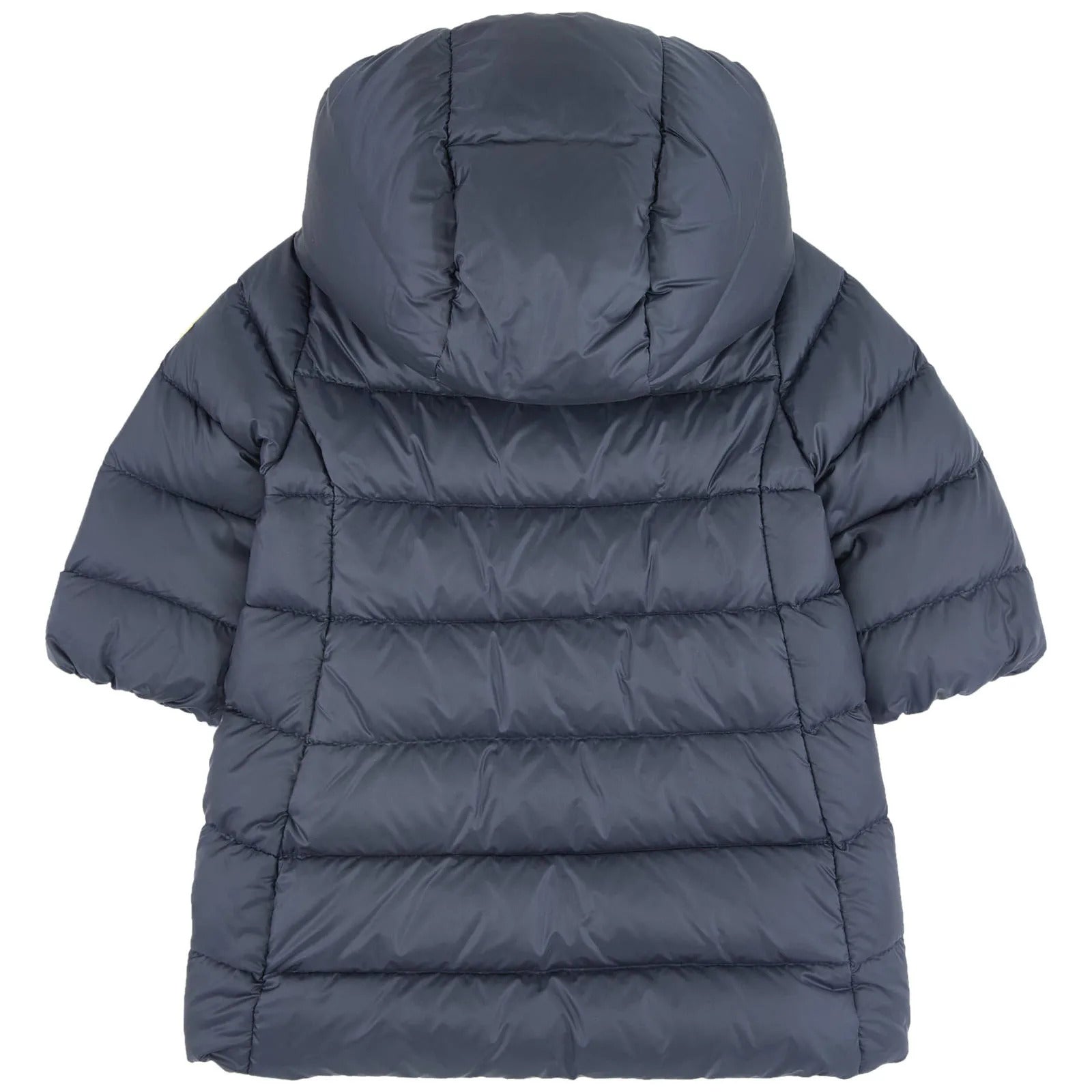 Baby Girls Navy "MAJEURE" Padded Down Long Coat