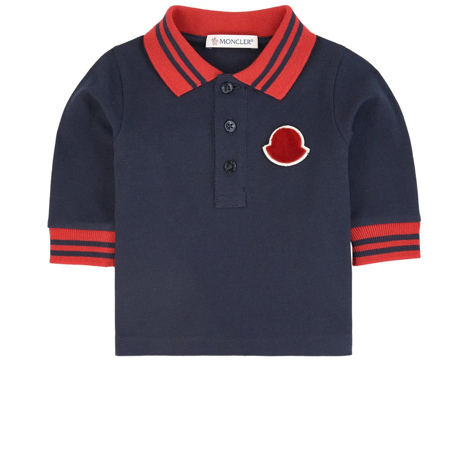 Boys Navy "LS" Polo Shirt