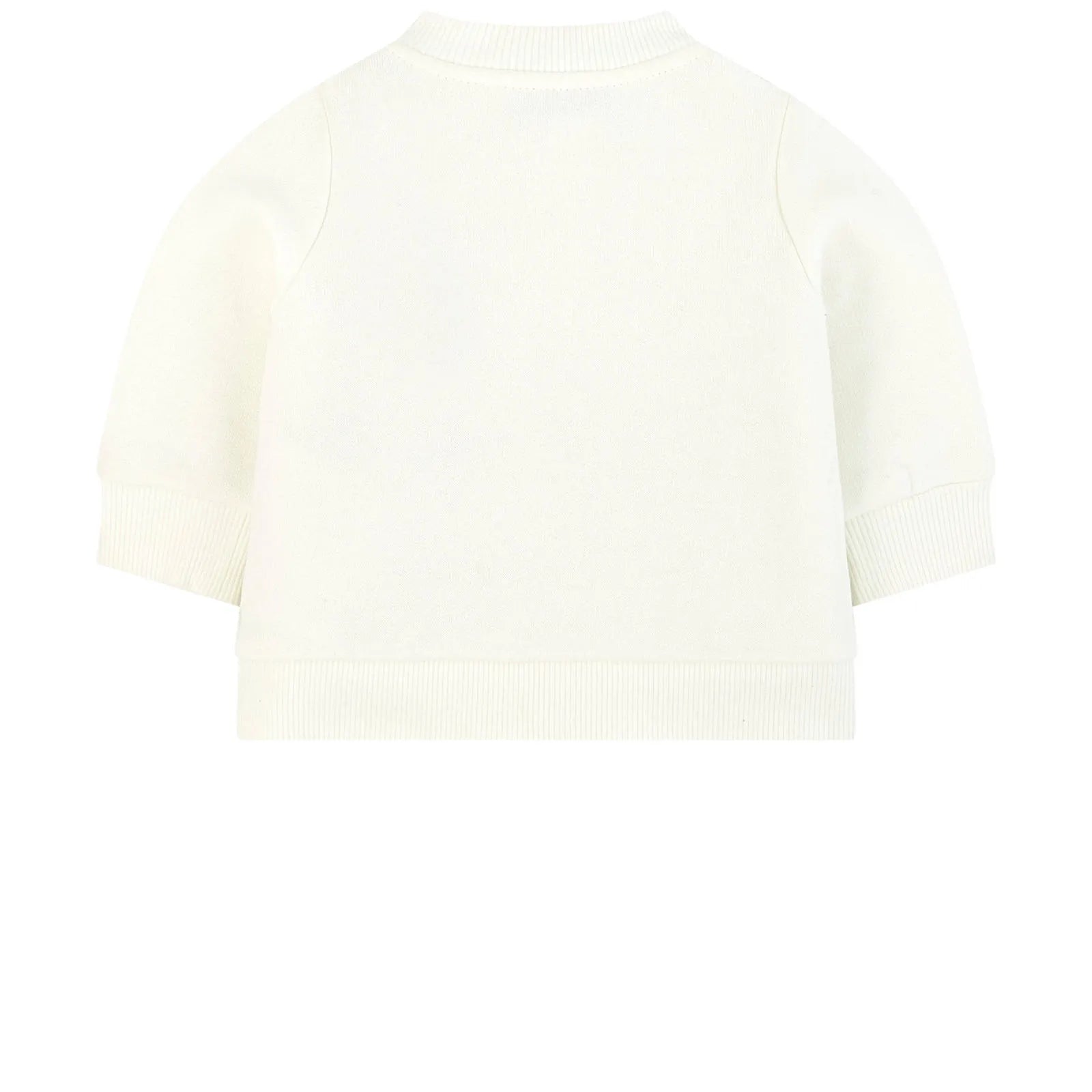 Baby Girls White Padded Down Sweatshirt
