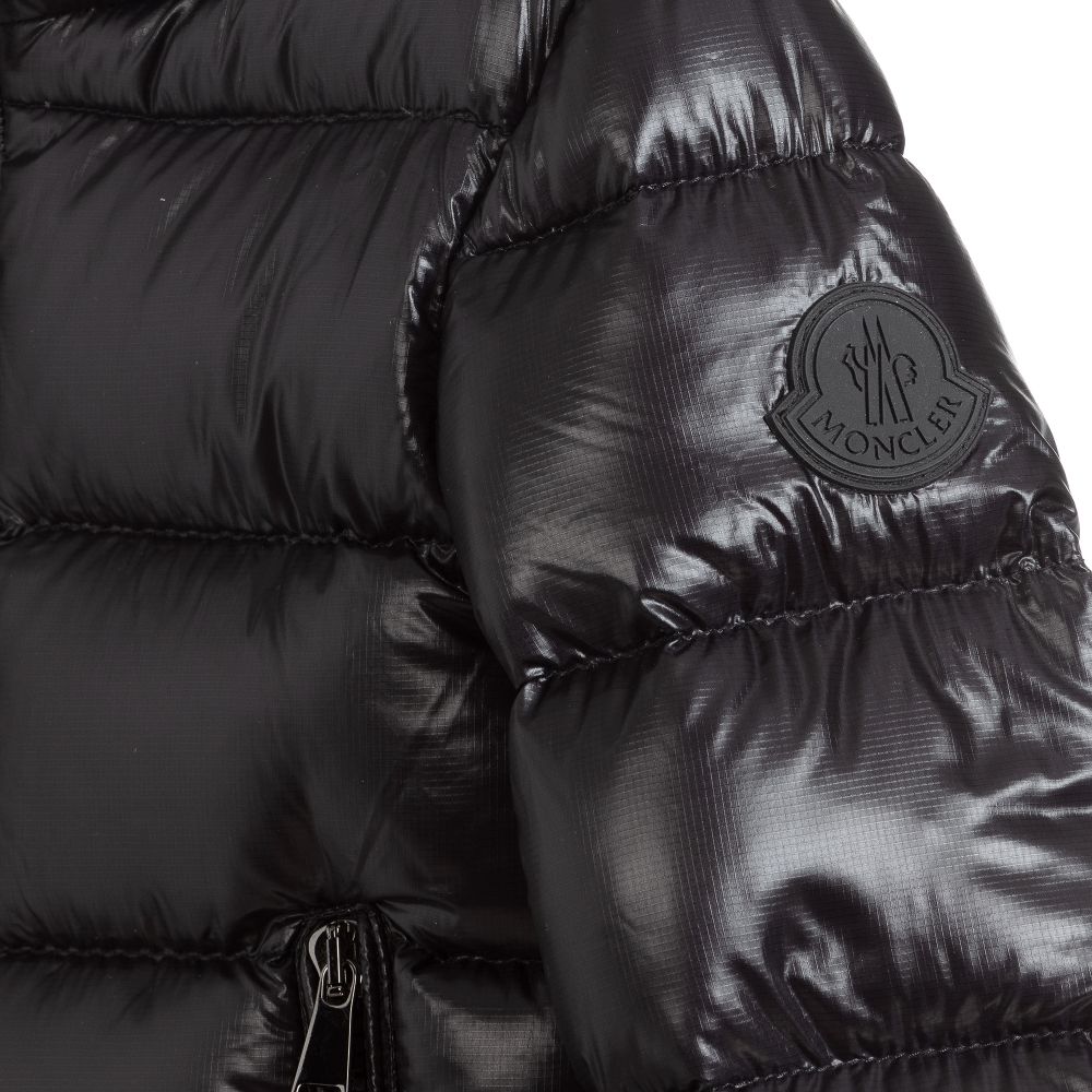 Girls Black "SUNDAY" Padded Down Jacket