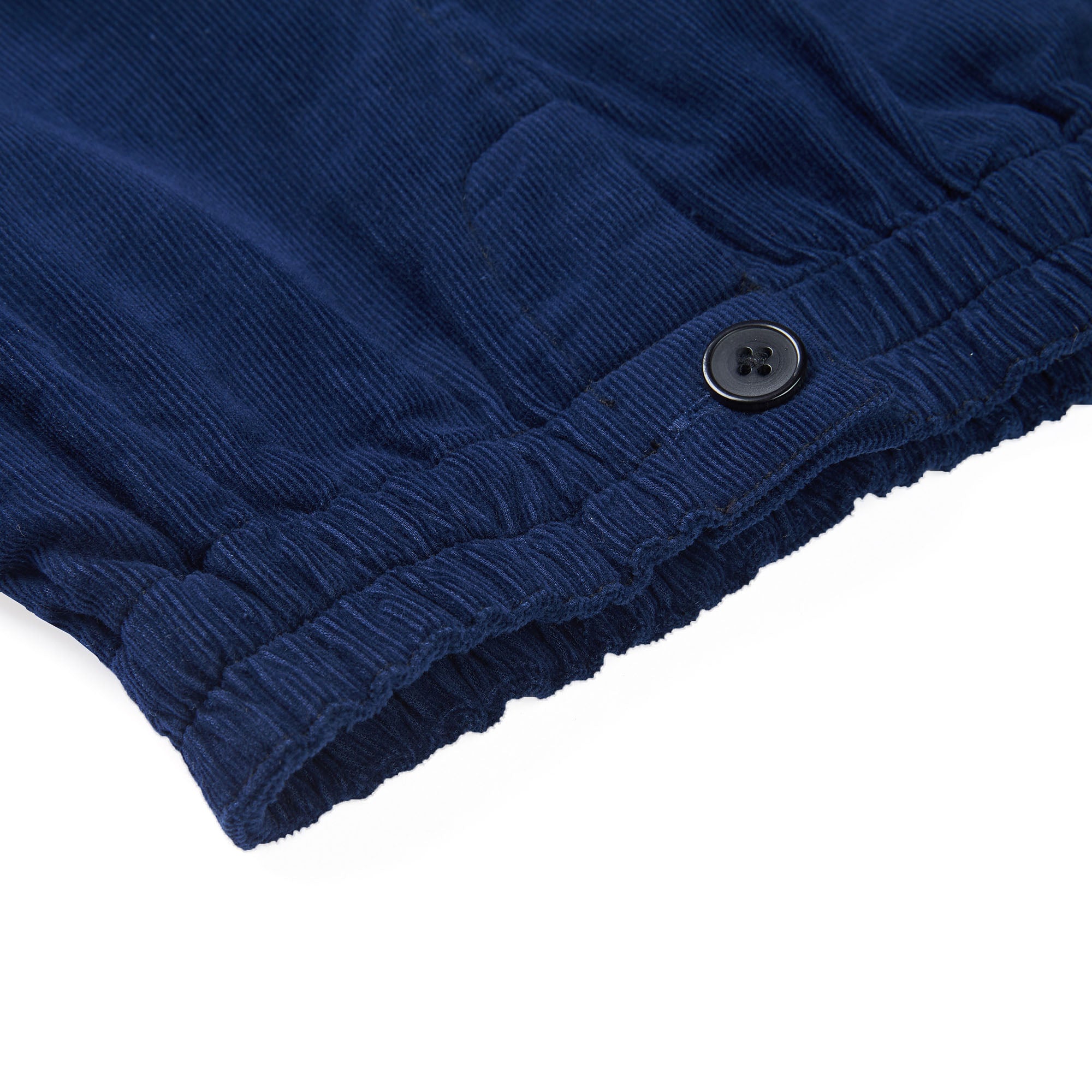 Girls Dark Blue Cotton Shorts