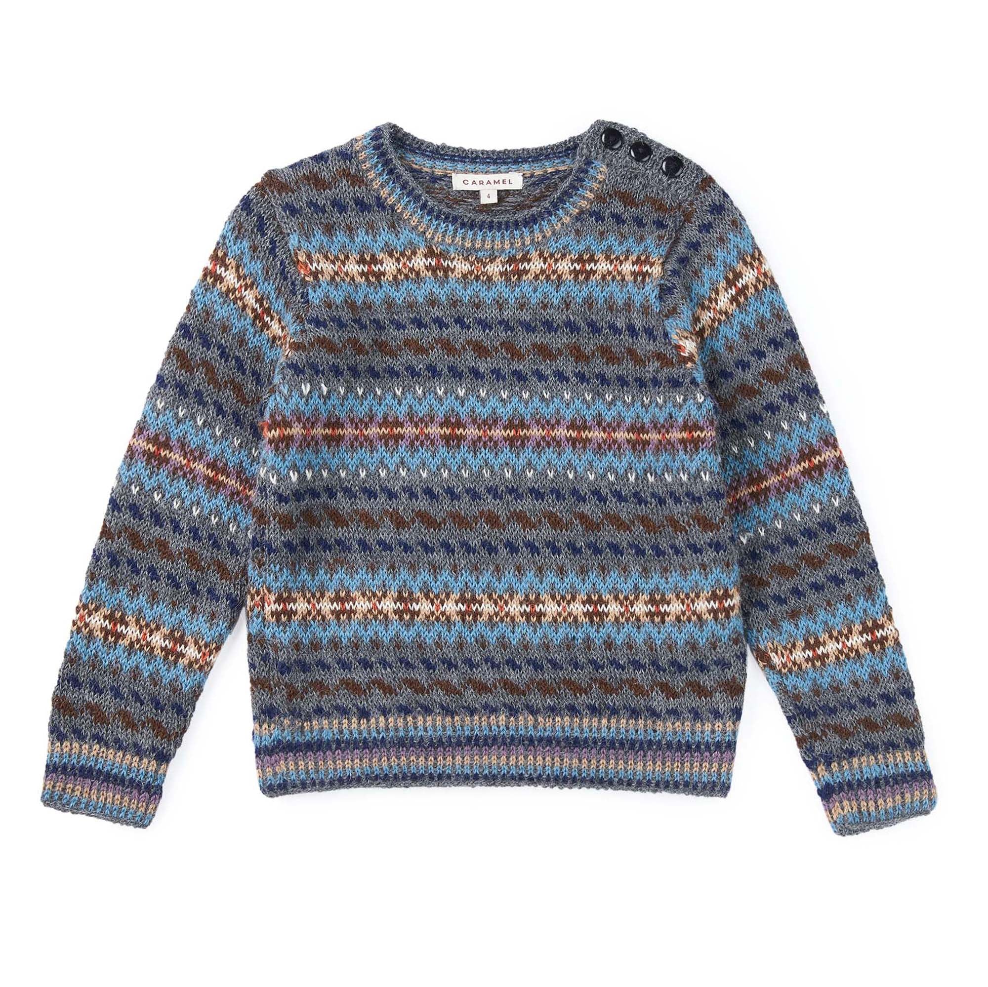 Boys & Girls Grey Alpaca Wool Sweater