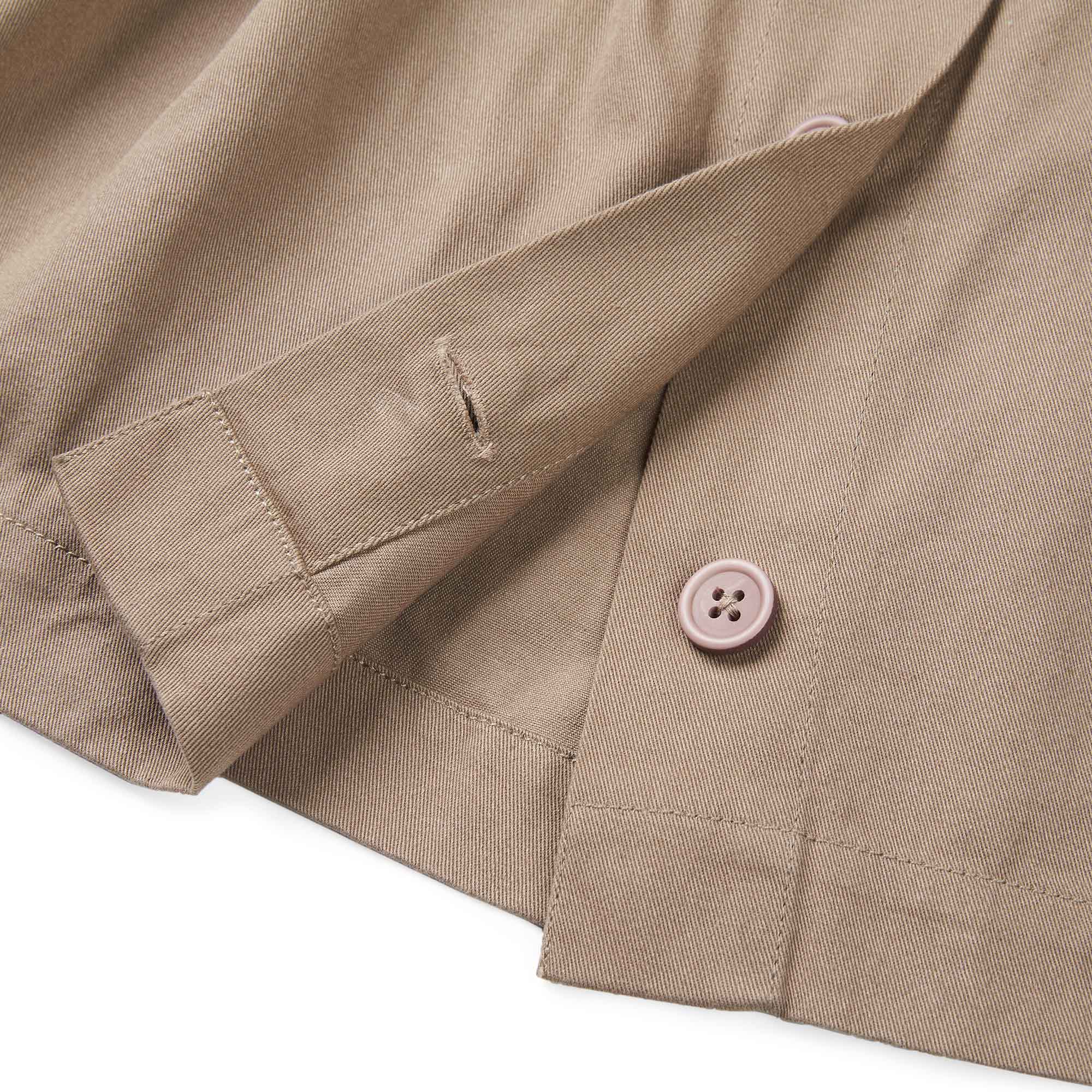 Girls Khaki Strap Cotton Skirt