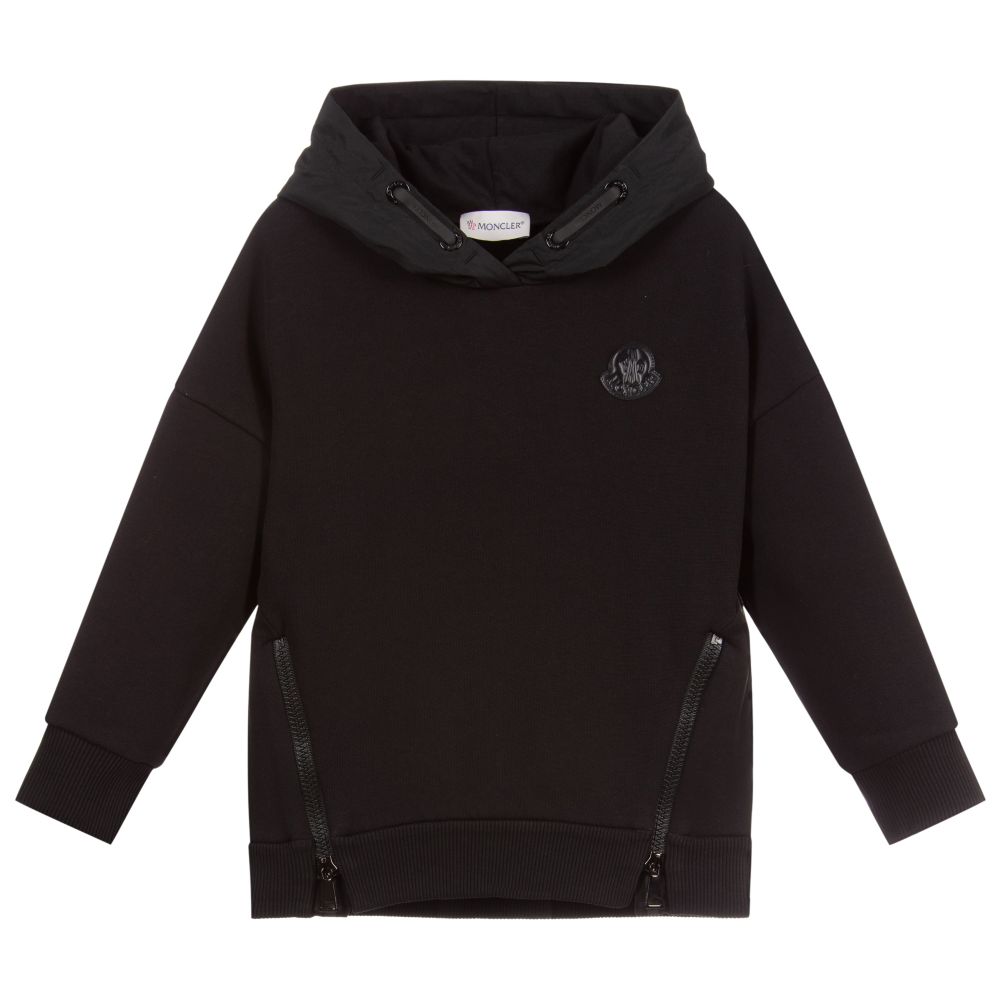 Boys & Girls Black Cotton Sweatshirt