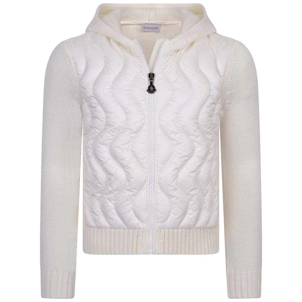 Girls Natural Virgin Wool Padded Down Jacket