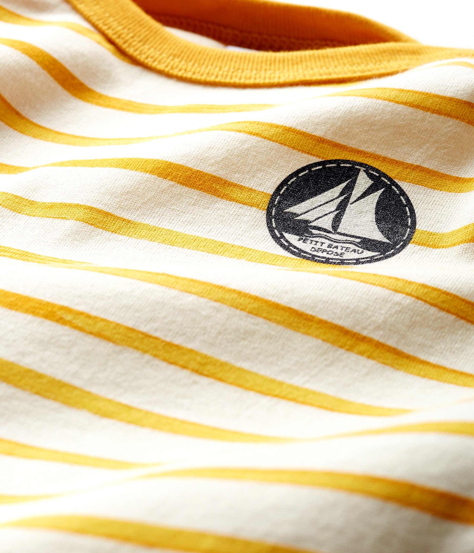 Baby Boys Yellow Striped Cotton Top