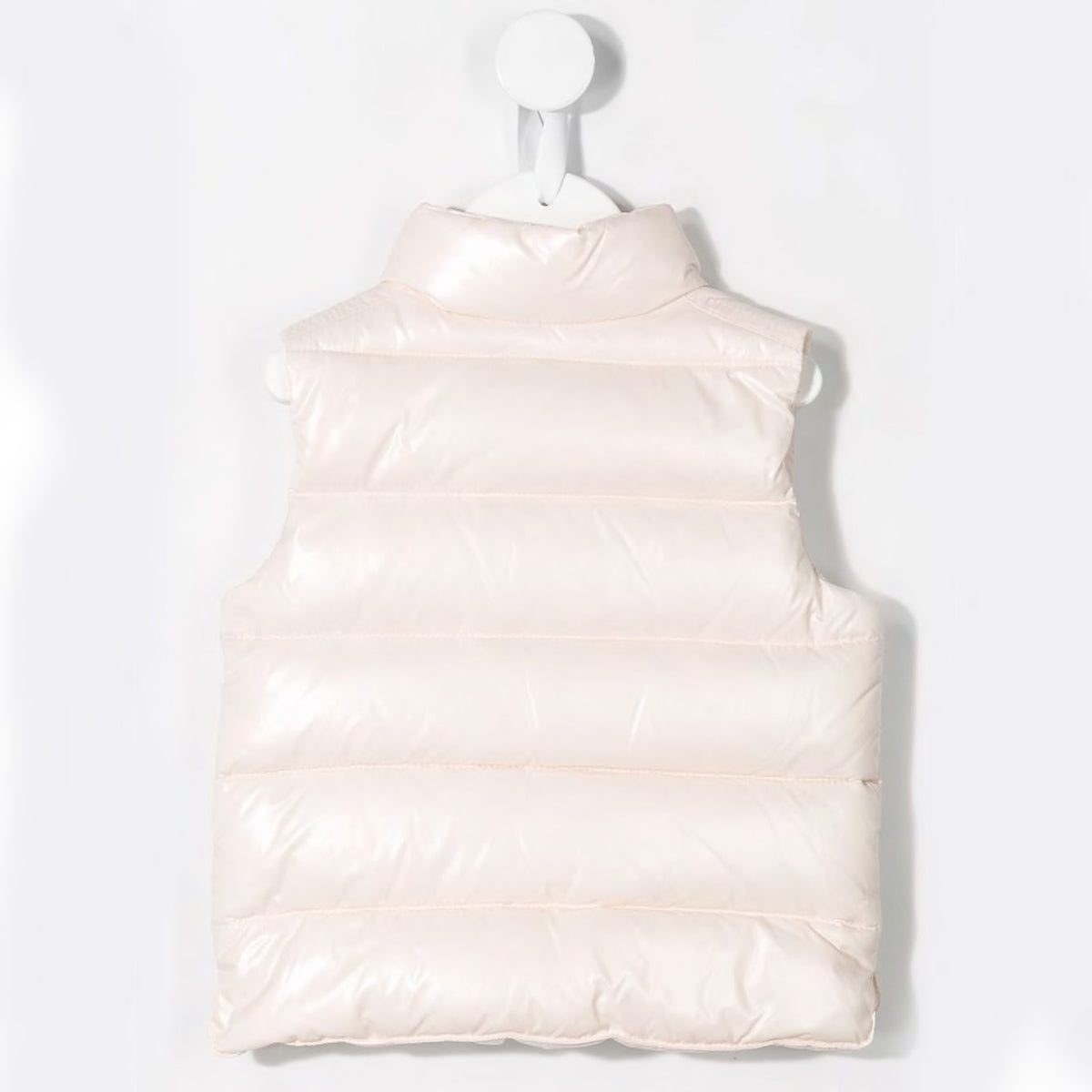 Gilet matelassé en duvet rose pastel « Bernard » pour bébé fille