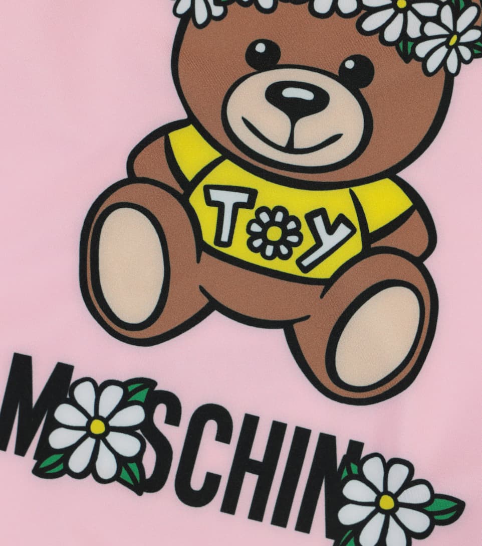 Girls Rose Print Swimsuit