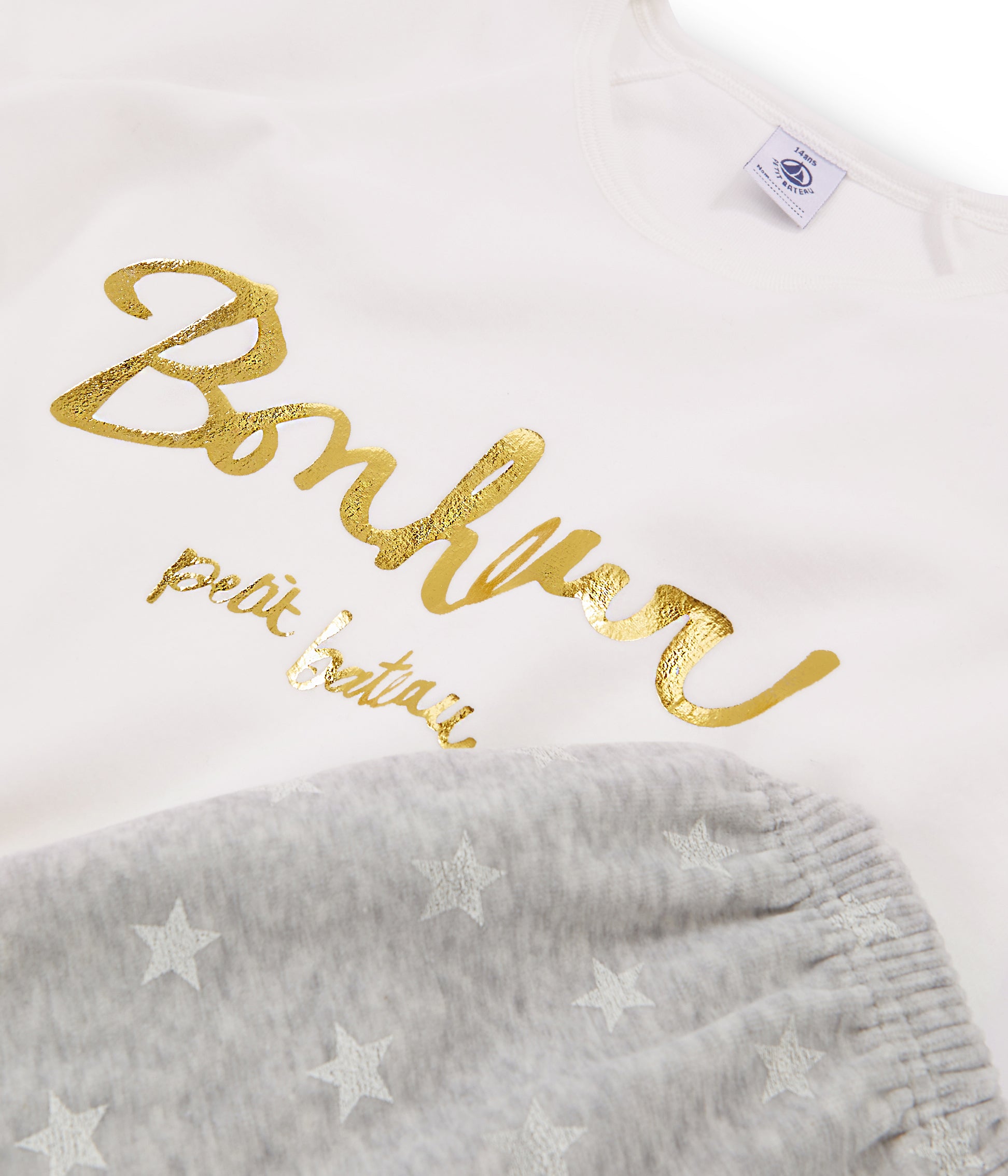 Girls White Cotton Nightwear Set