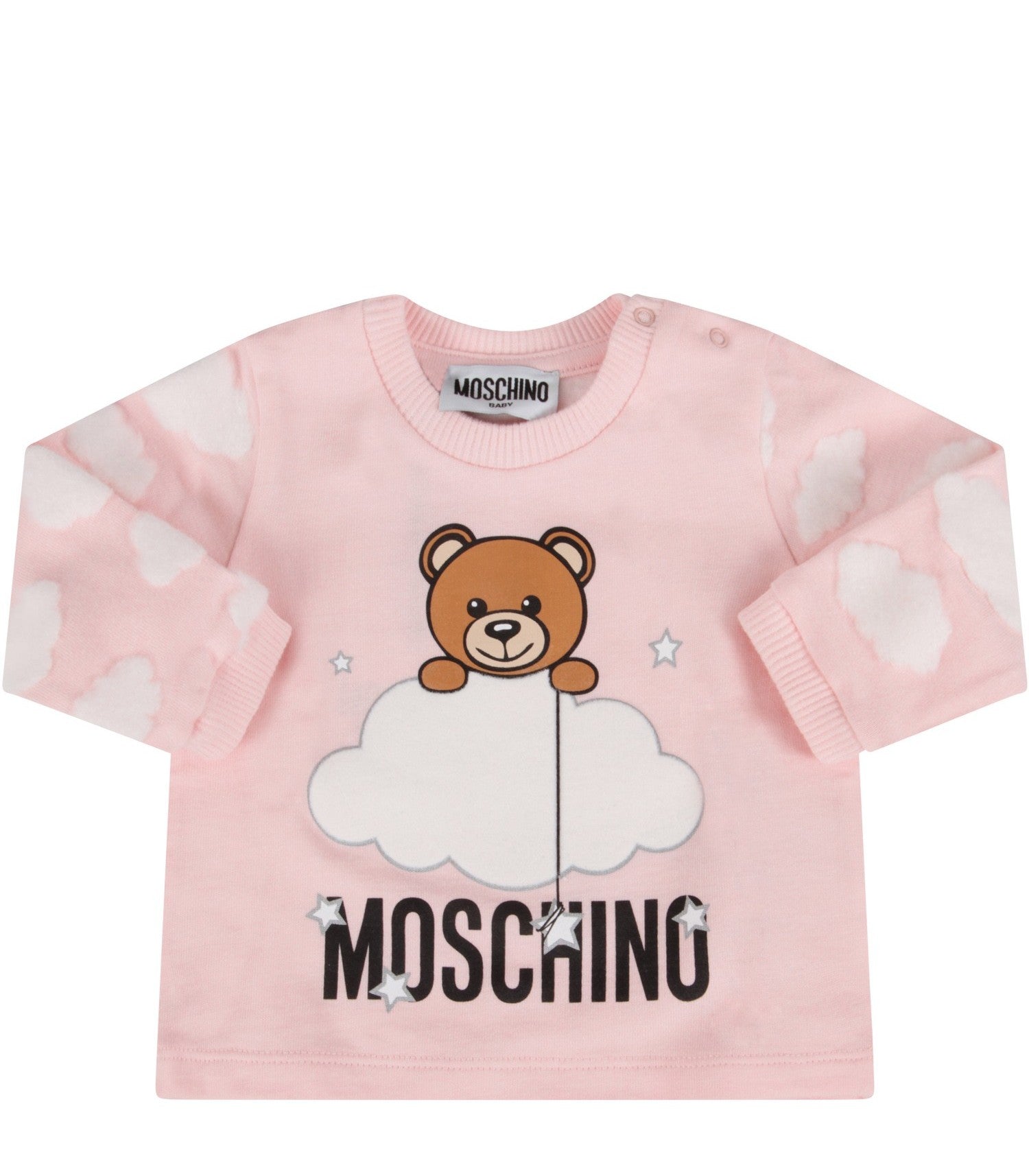 Baby Girls Light Pink Cotton Tracksuit