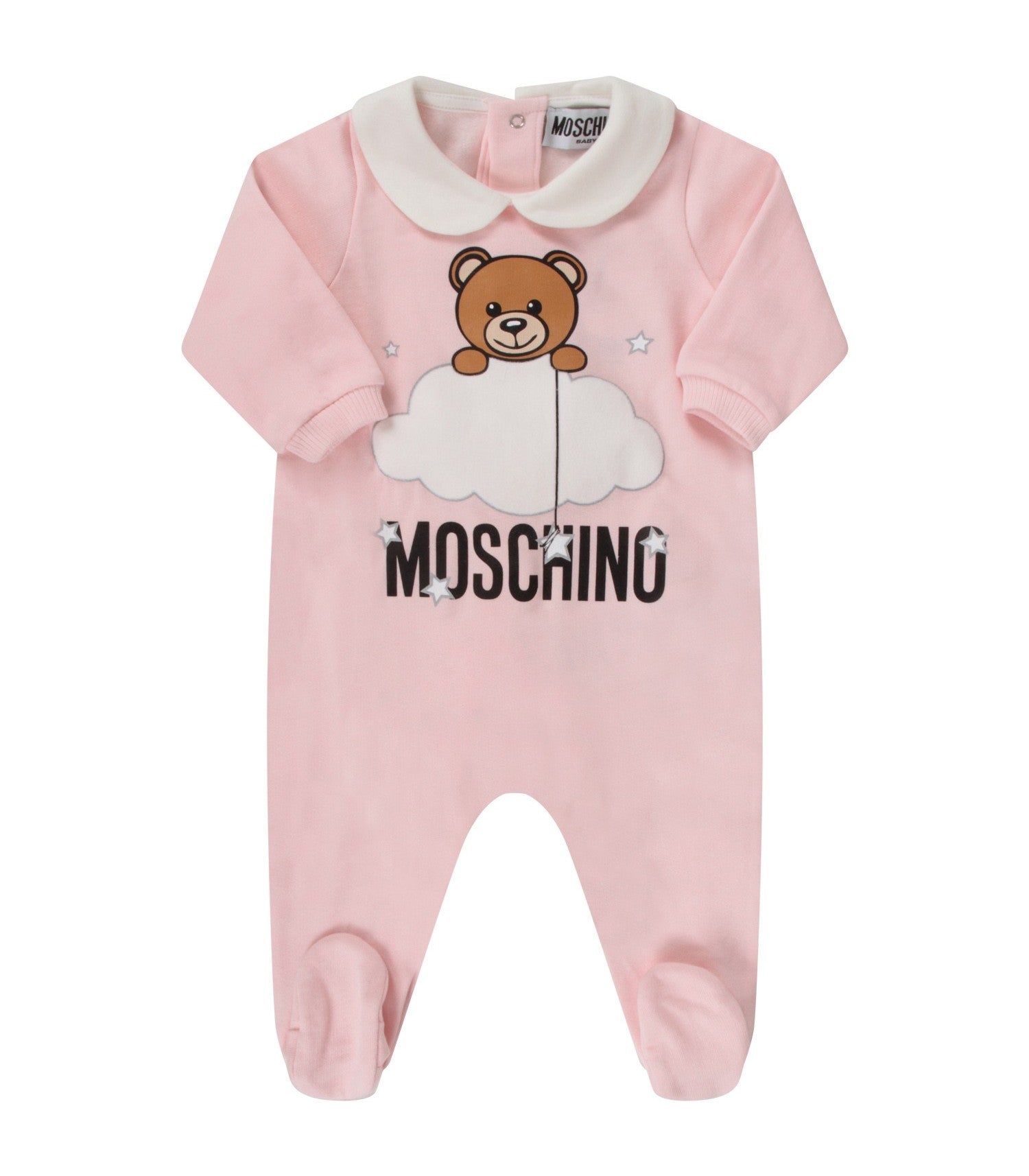 Baby Girls Light Pink Cotton Babysuit