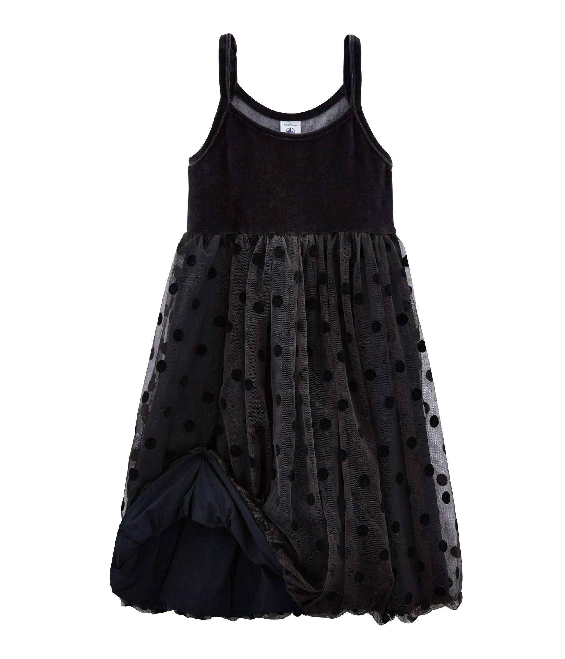Girls Black Dots Dress