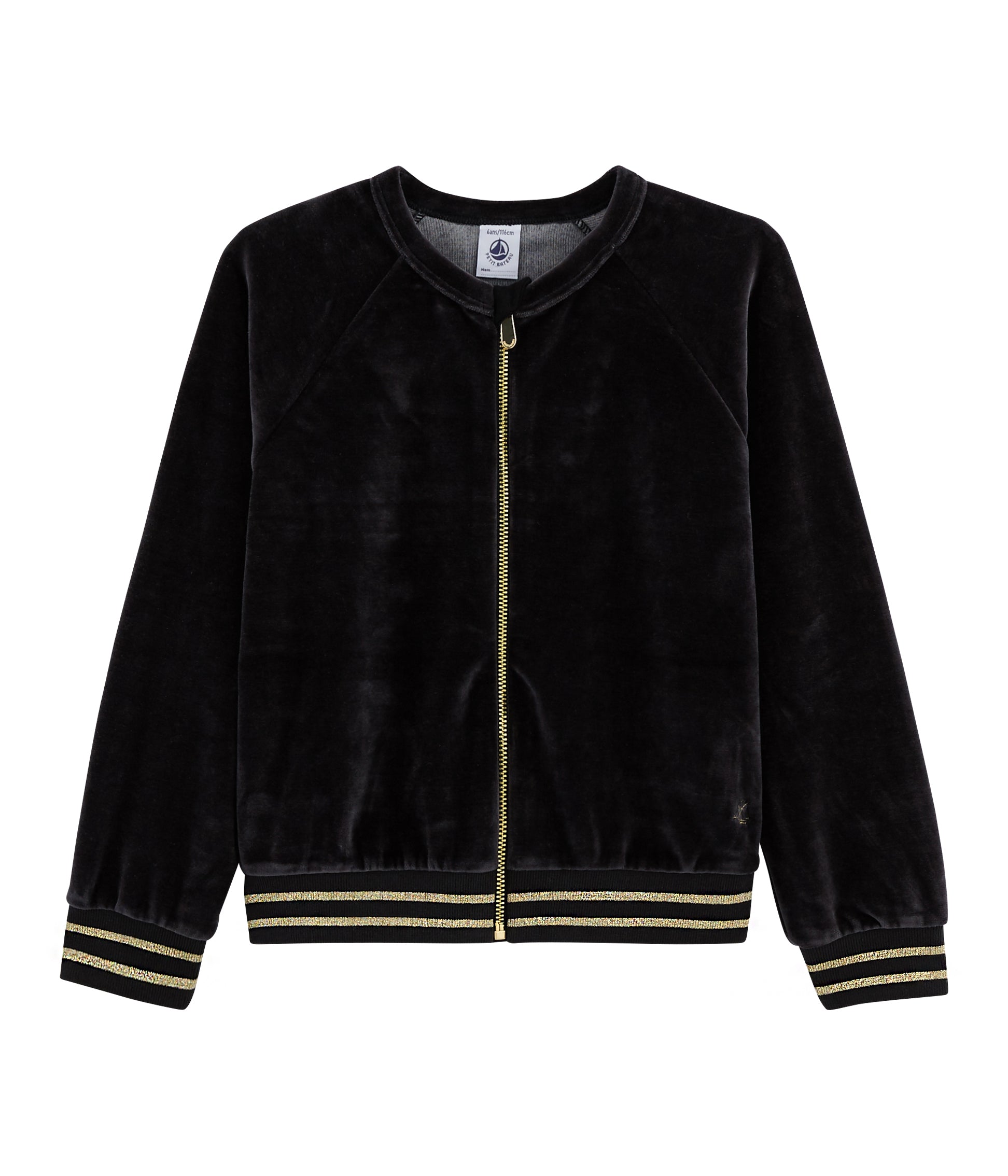 Girls Black Zip Jacket