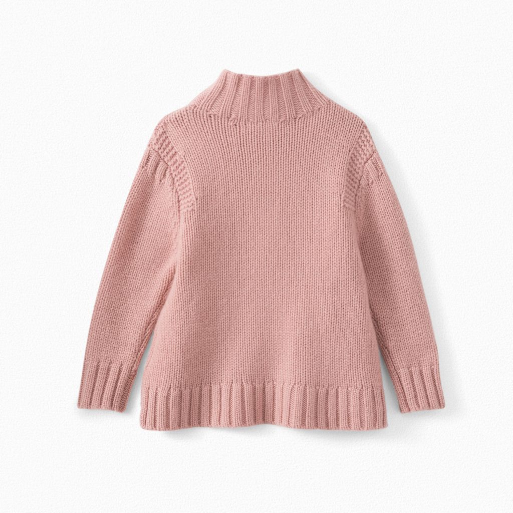 Girls Medium Pink Cashmere Sweater
