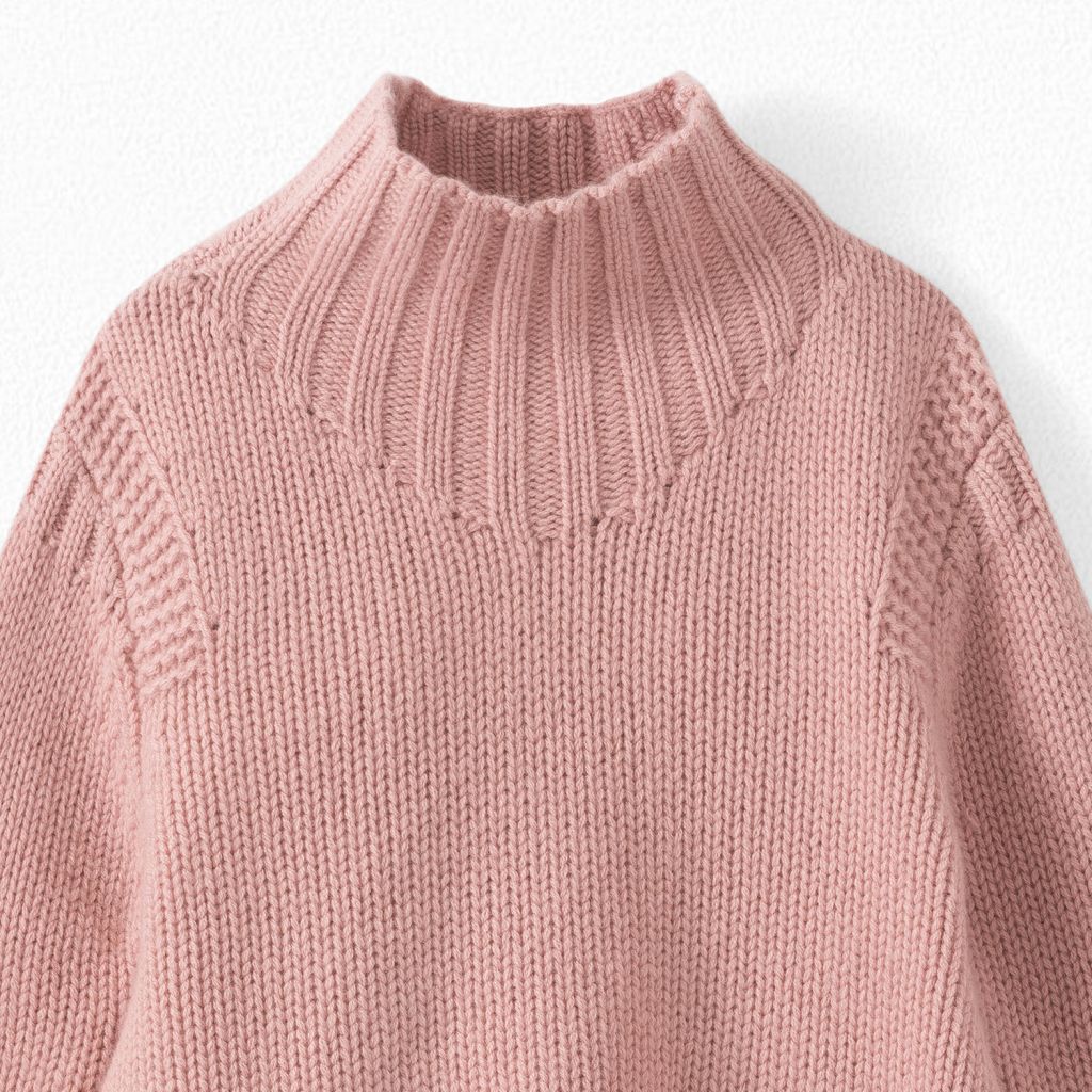 Girls Medium Pink Cashmere Sweater