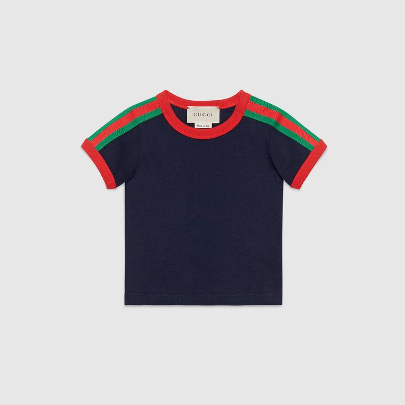 Baby Boys Navy Cotton T-shirt