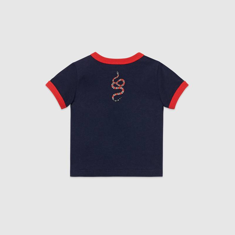 Baby Boys Navy Cotton T-shirt