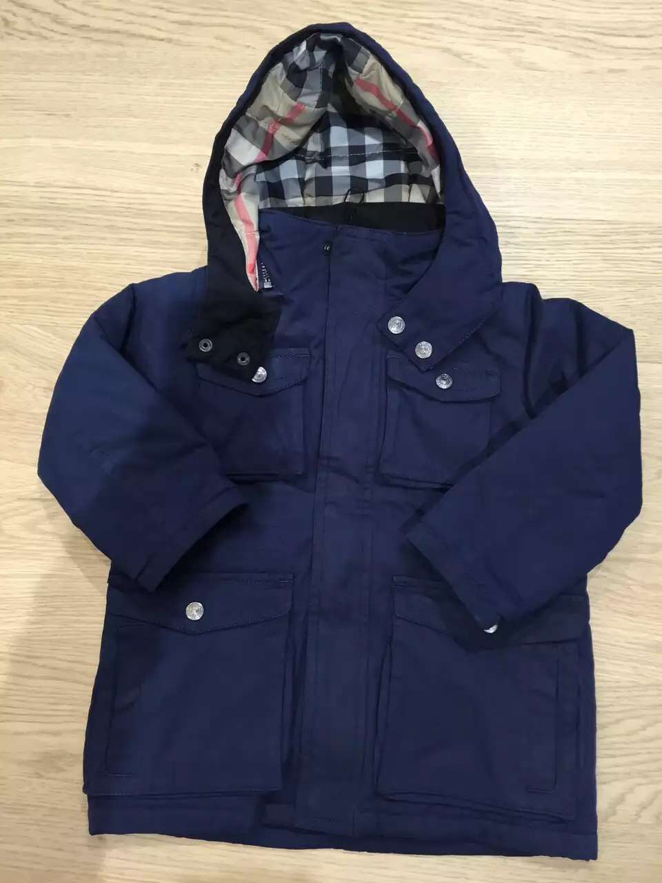 Baby Boys Dark Blue Padded Jackets - CÉMAROSE | Children's Fashion Store