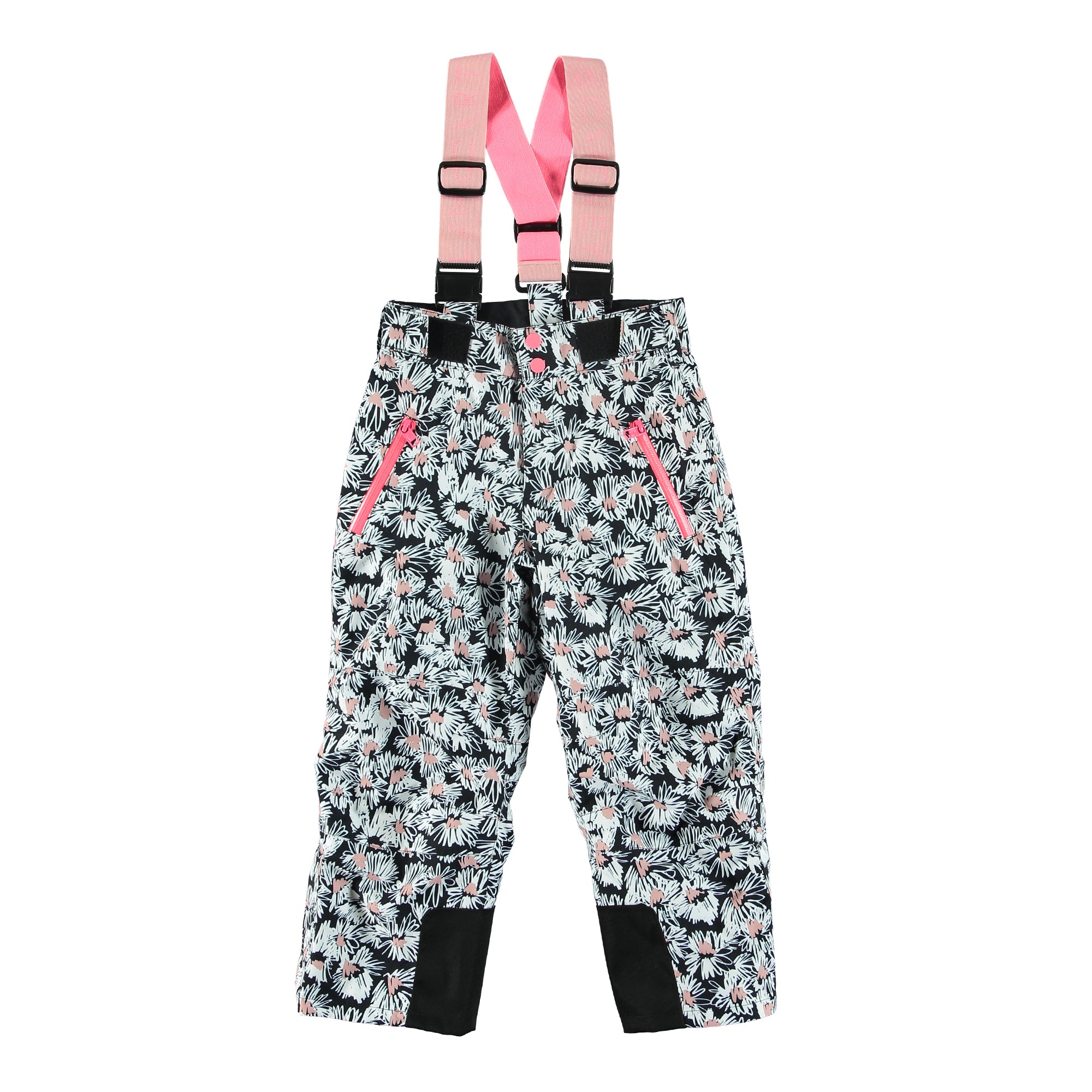 Girls Floral Strap Trousers