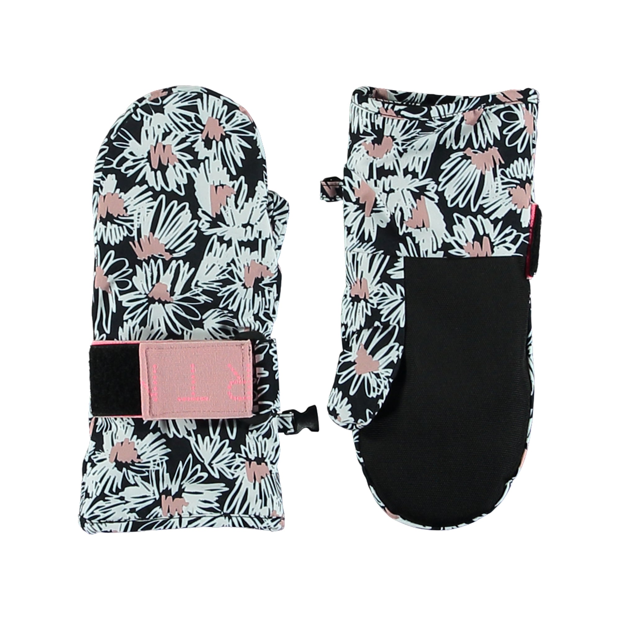 Girls Floral Gloves