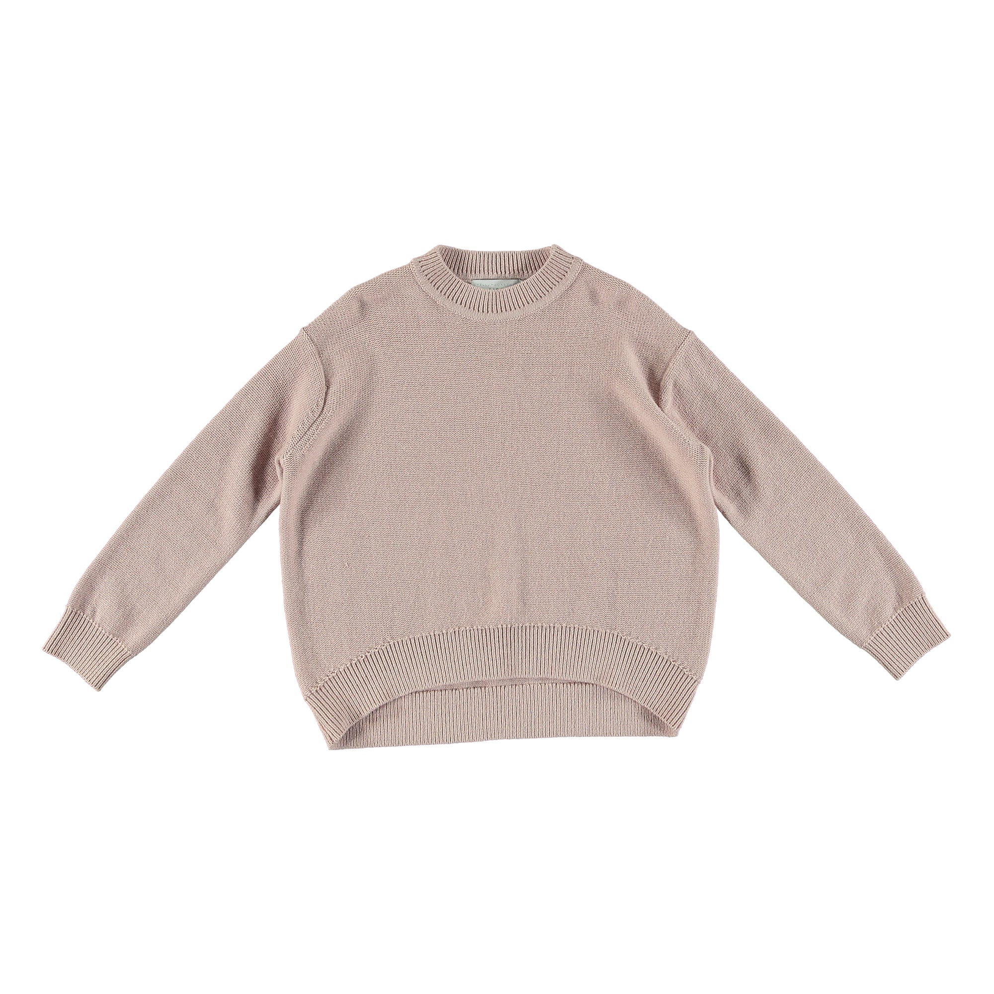 Girls Dusky Rose Cotton & Wool Sweater