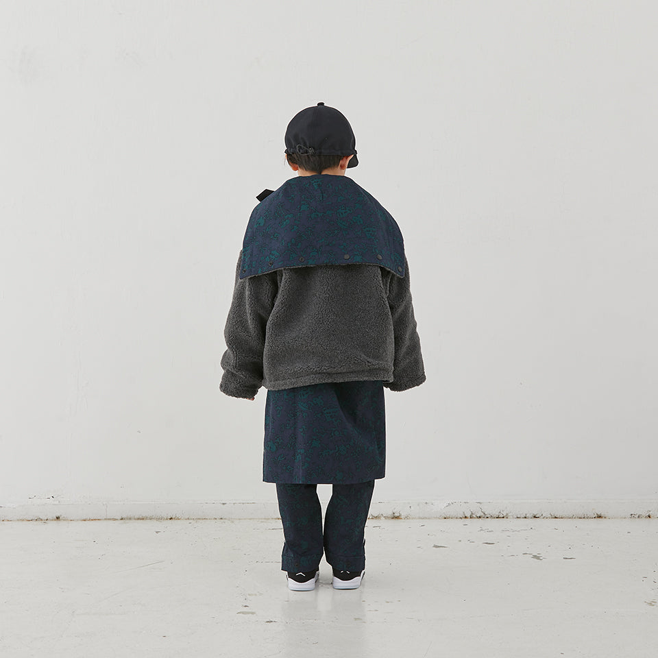 Boys & Girls Navy Reversible Coat