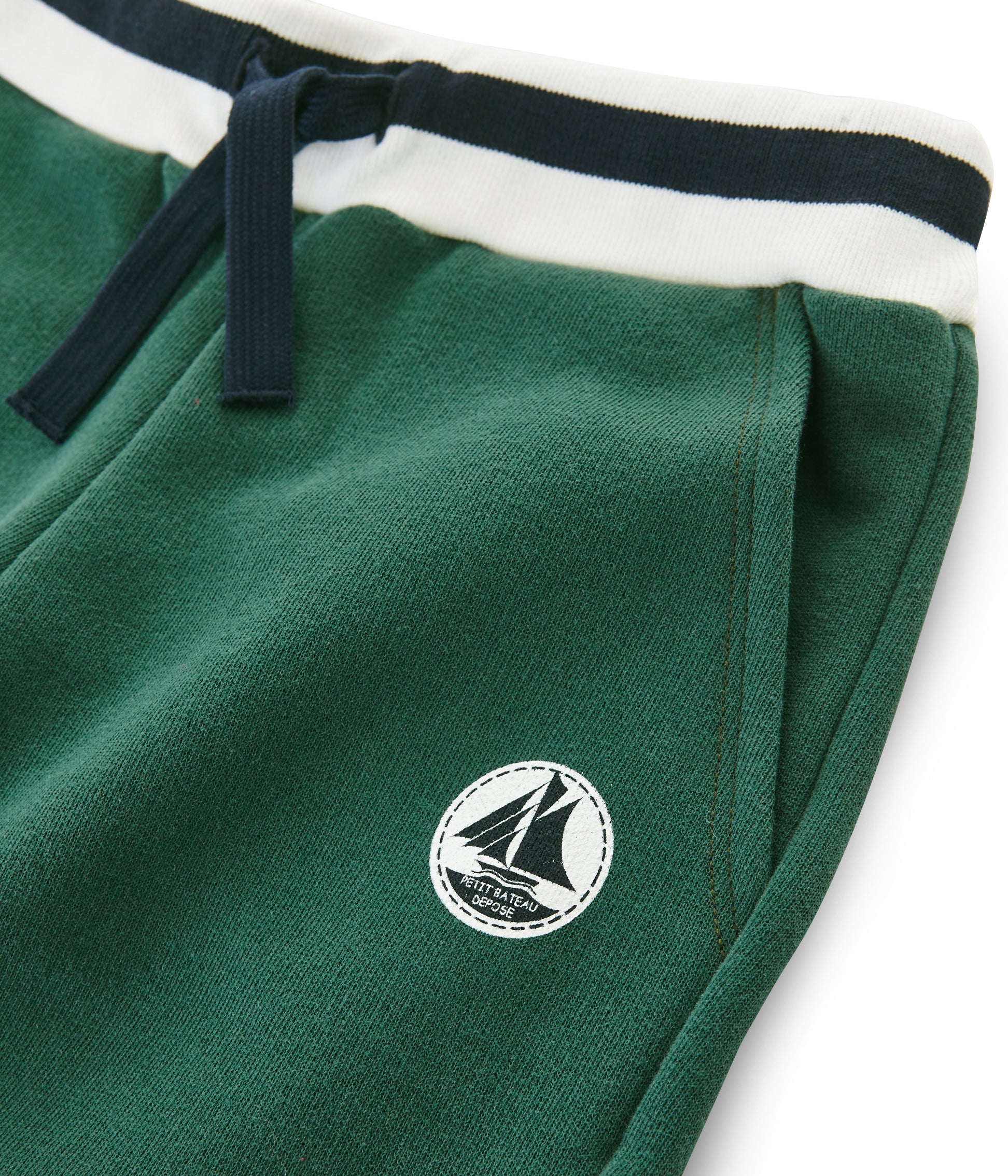 Boys Green Cotton Shorts