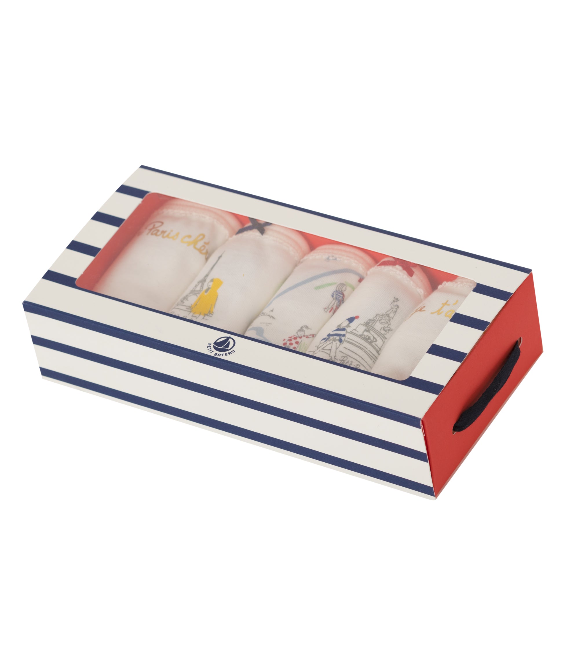 Girls White Cotton Briefs Set (5 pieces)