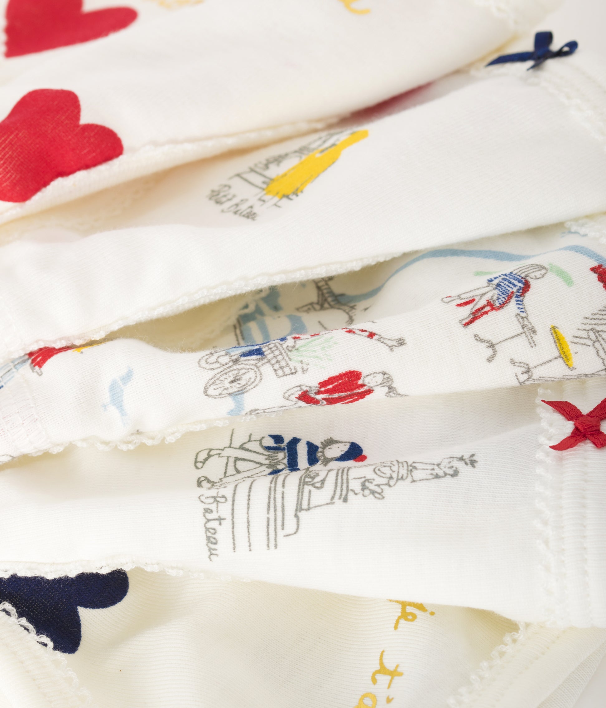 Girls White Cotton Briefs Set (5 pieces)