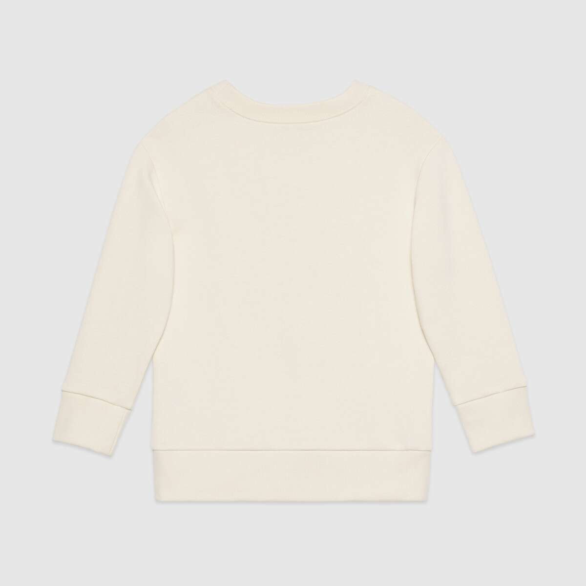 Boys & Girls White GG Apple Print Cotton Sweatshirt