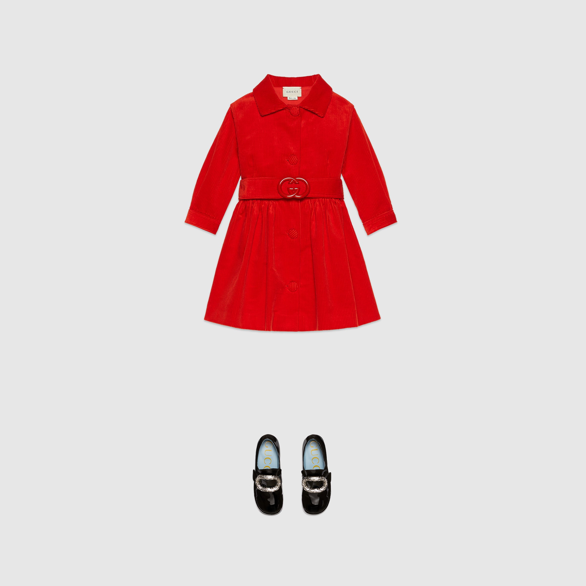 Girls Bright Fire Cotton Dress