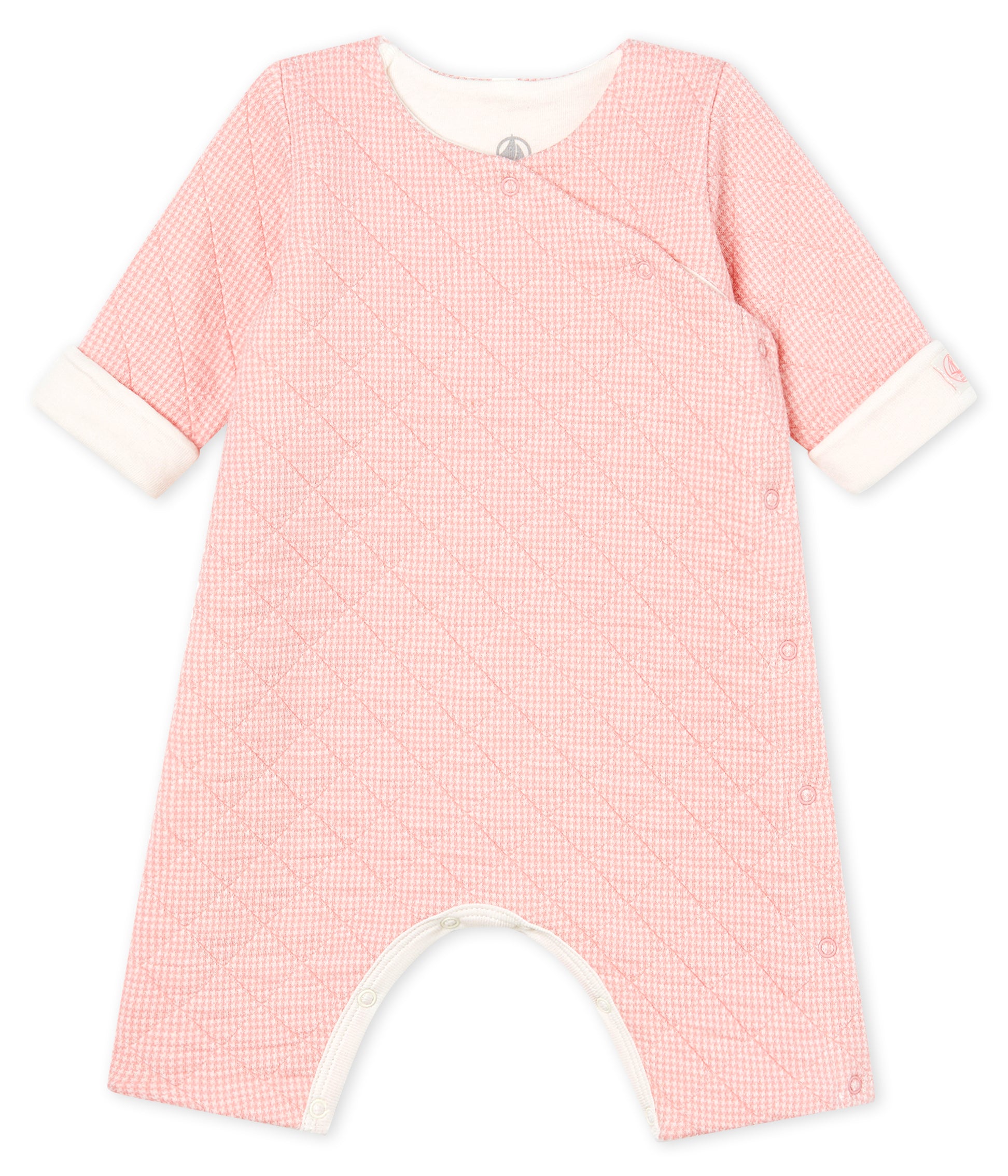 Baby Girls Pink Cotton Babysuit