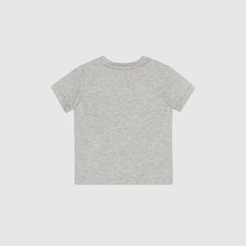 Baby Girls Grey Cotton T-shirt
