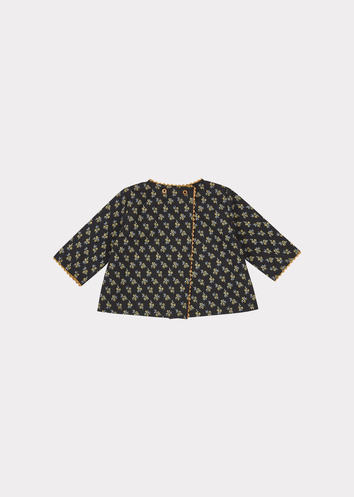 Baby Girls Black Blackcap Blouse