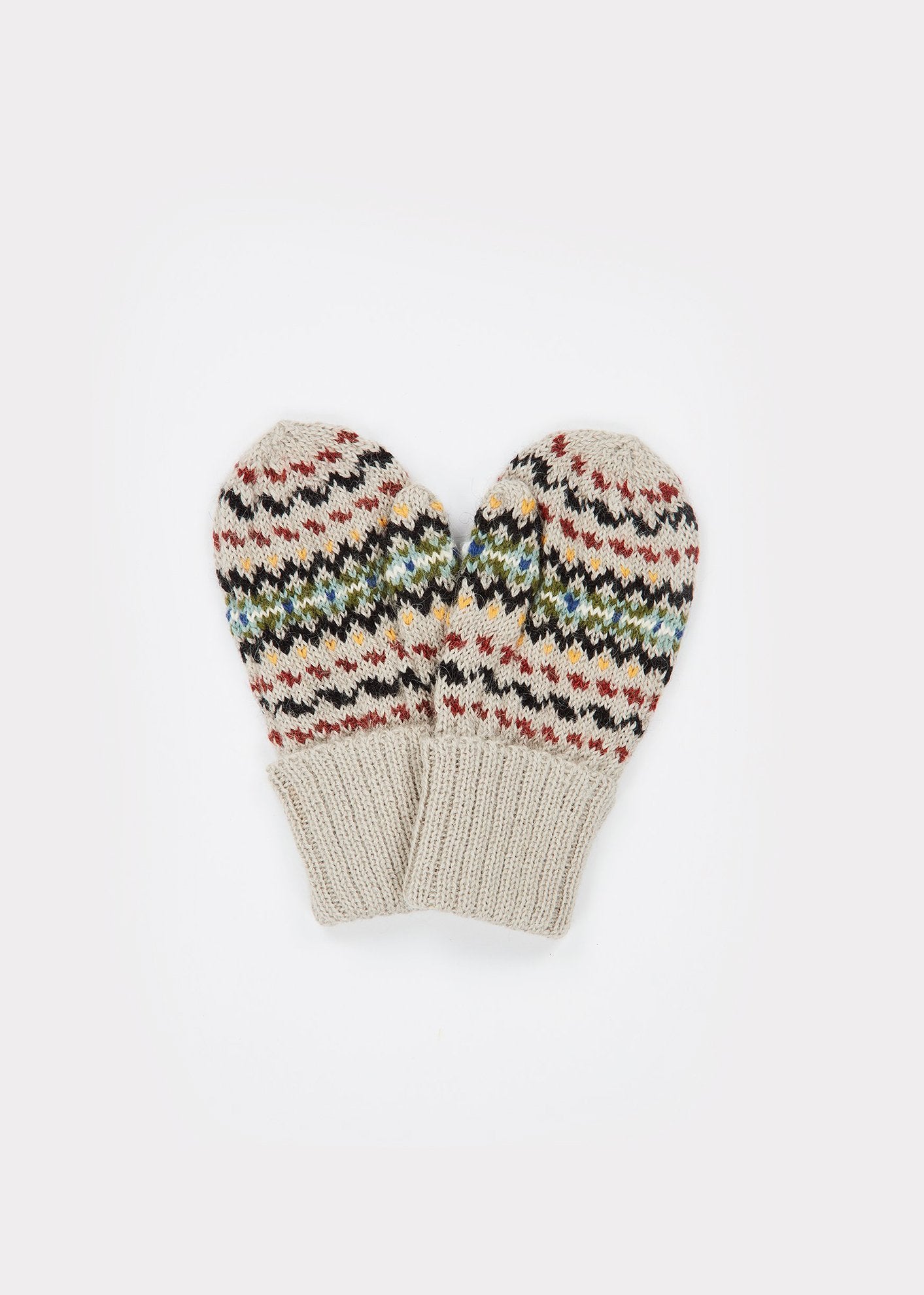 Boys & Girls Grey Mix Alpaca Gloves