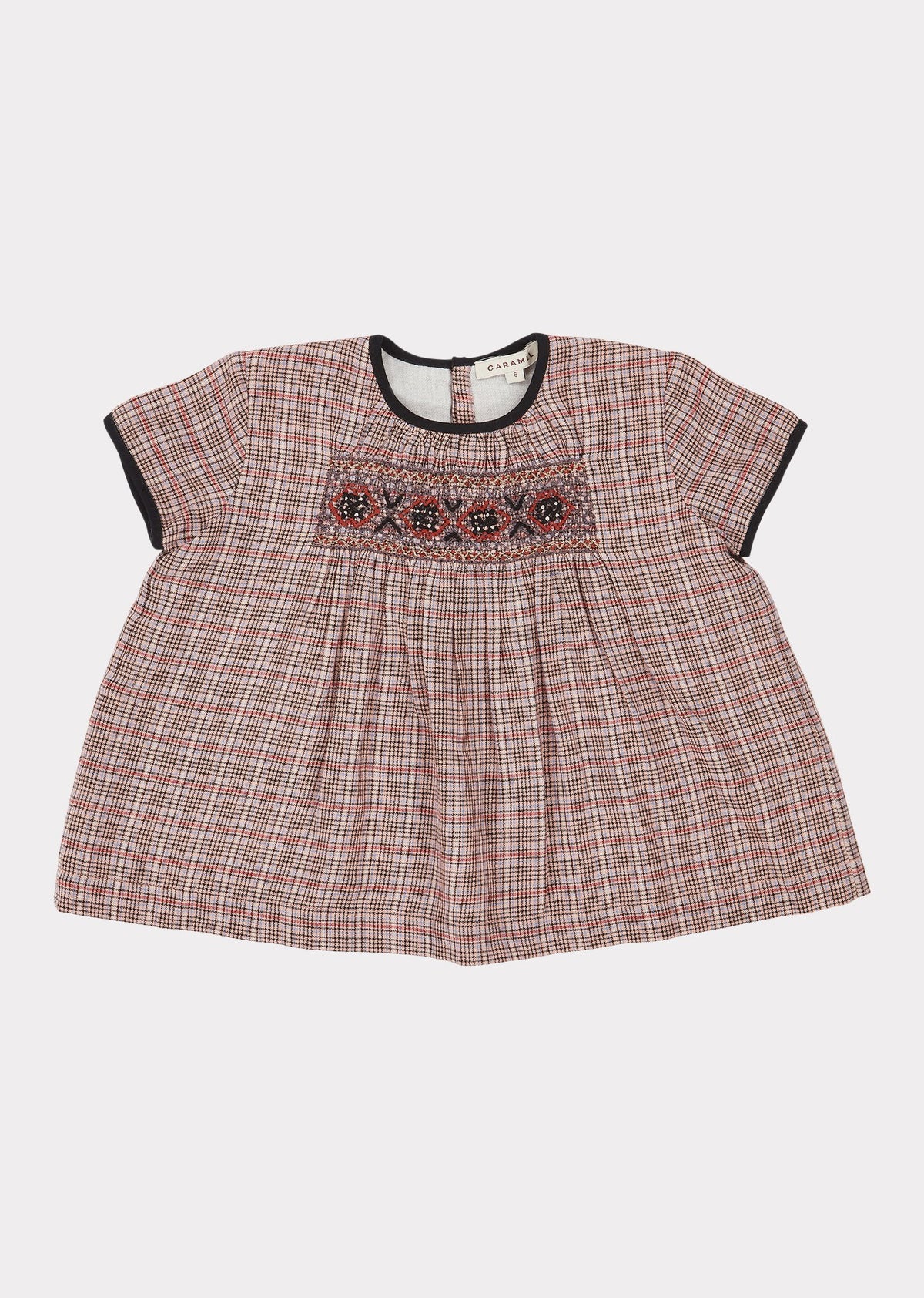 Baby Girls Pink Check Tunic Set
