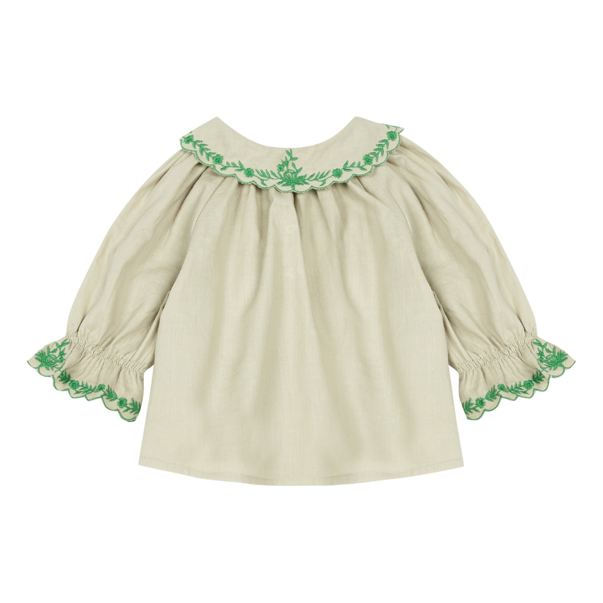 Haut en coton beige pour bébés filles
