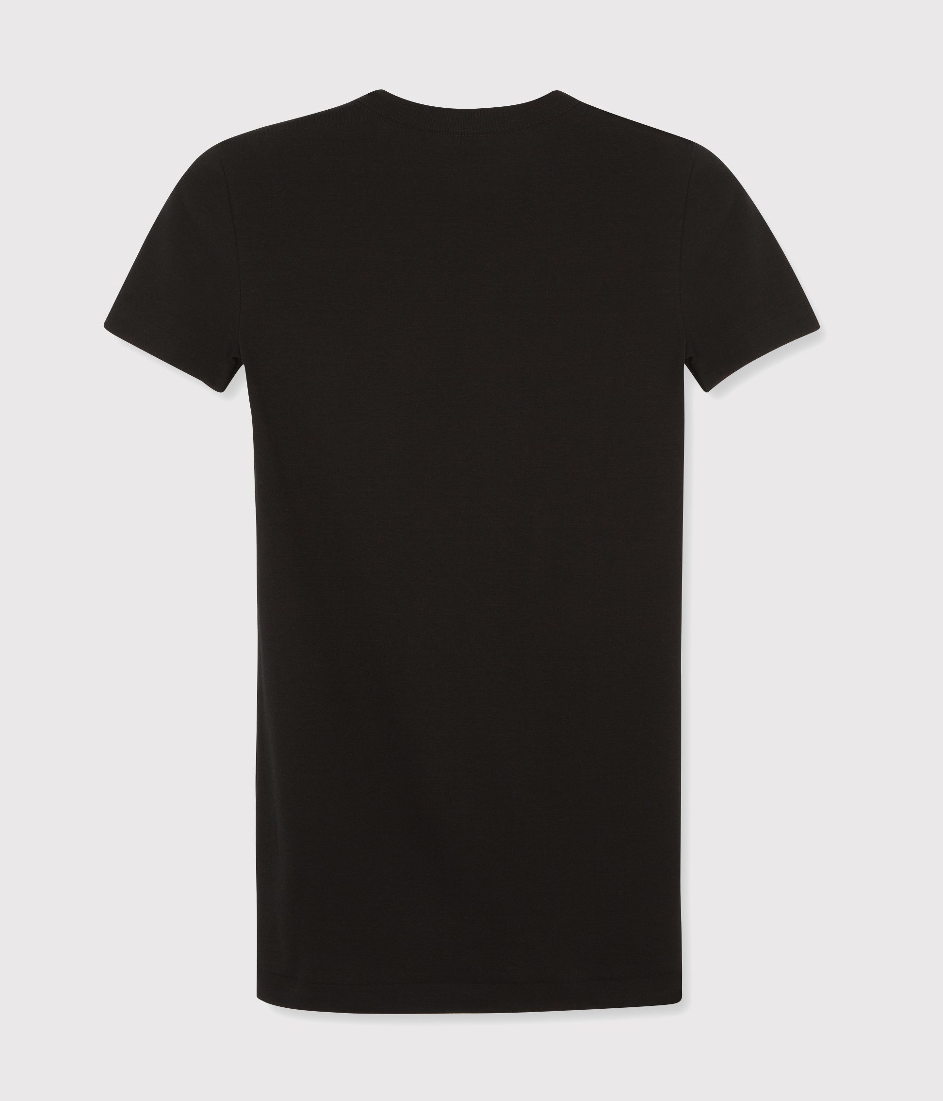 Girls Black Cotton T-Shirt