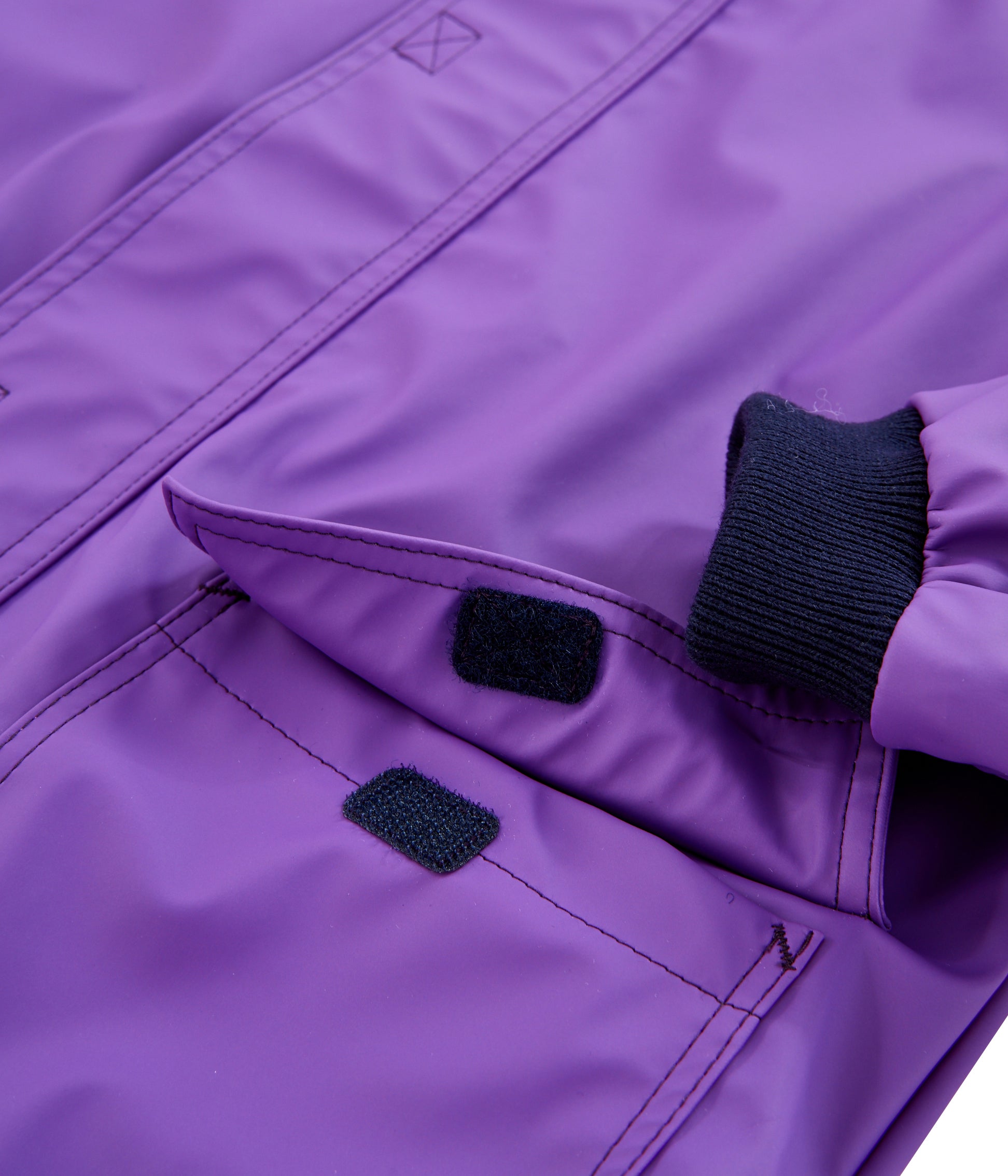 Girls Purple Hooded Coat