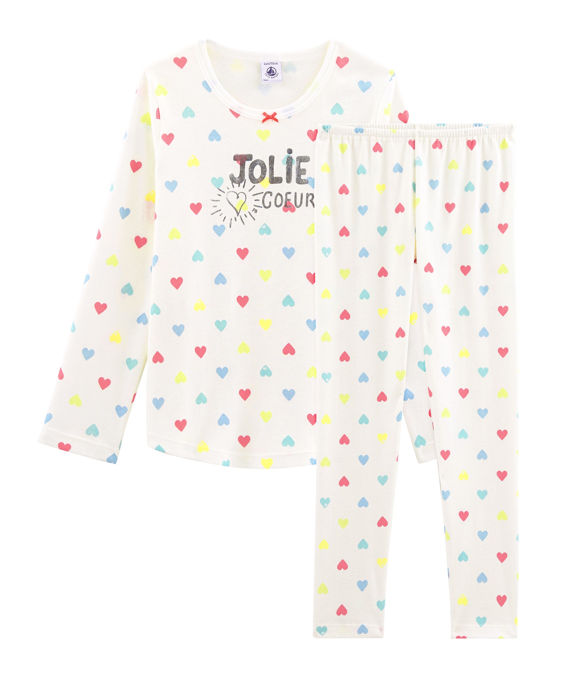 Girls White Cotton Nightwear Set