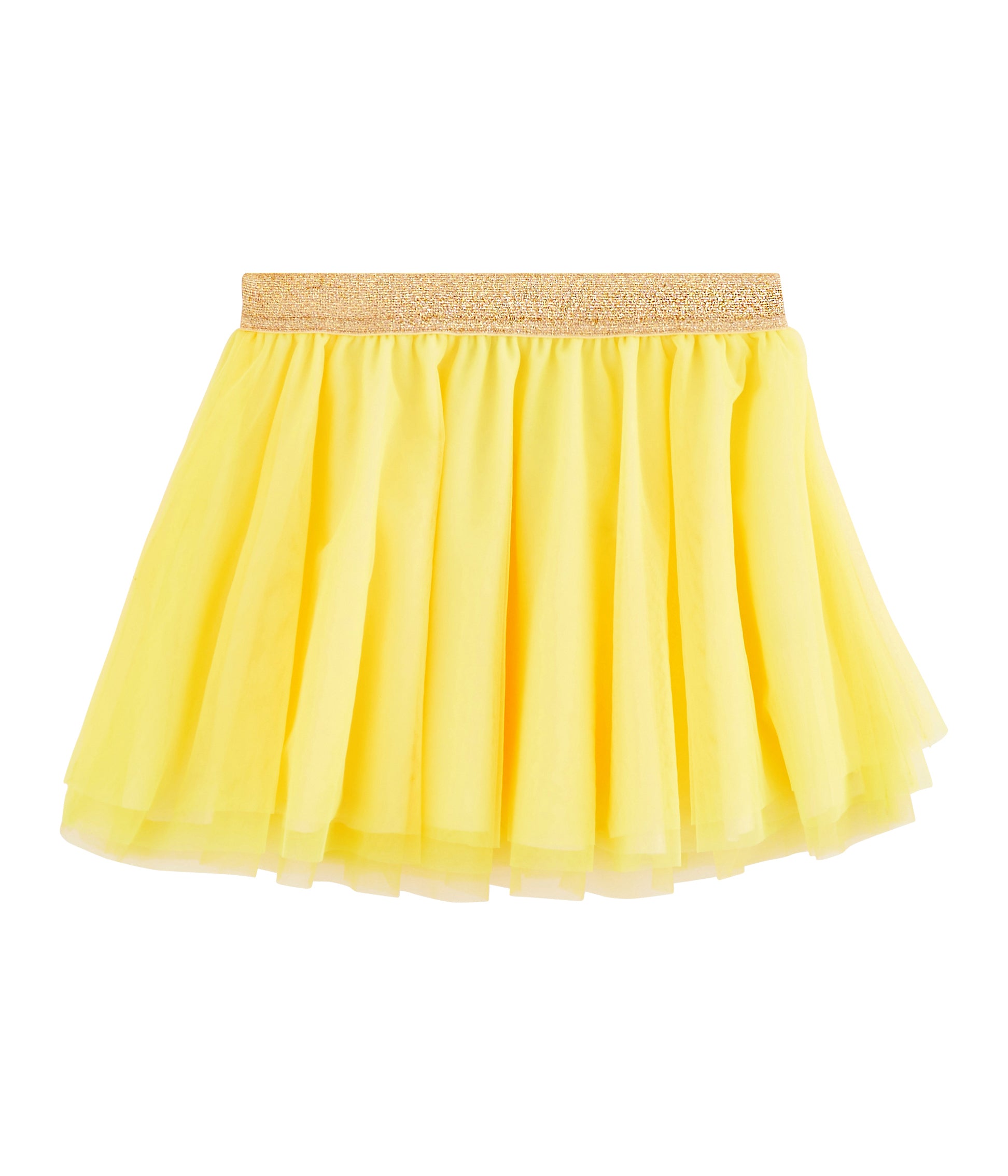 Girls Yellow Tulle Skirt