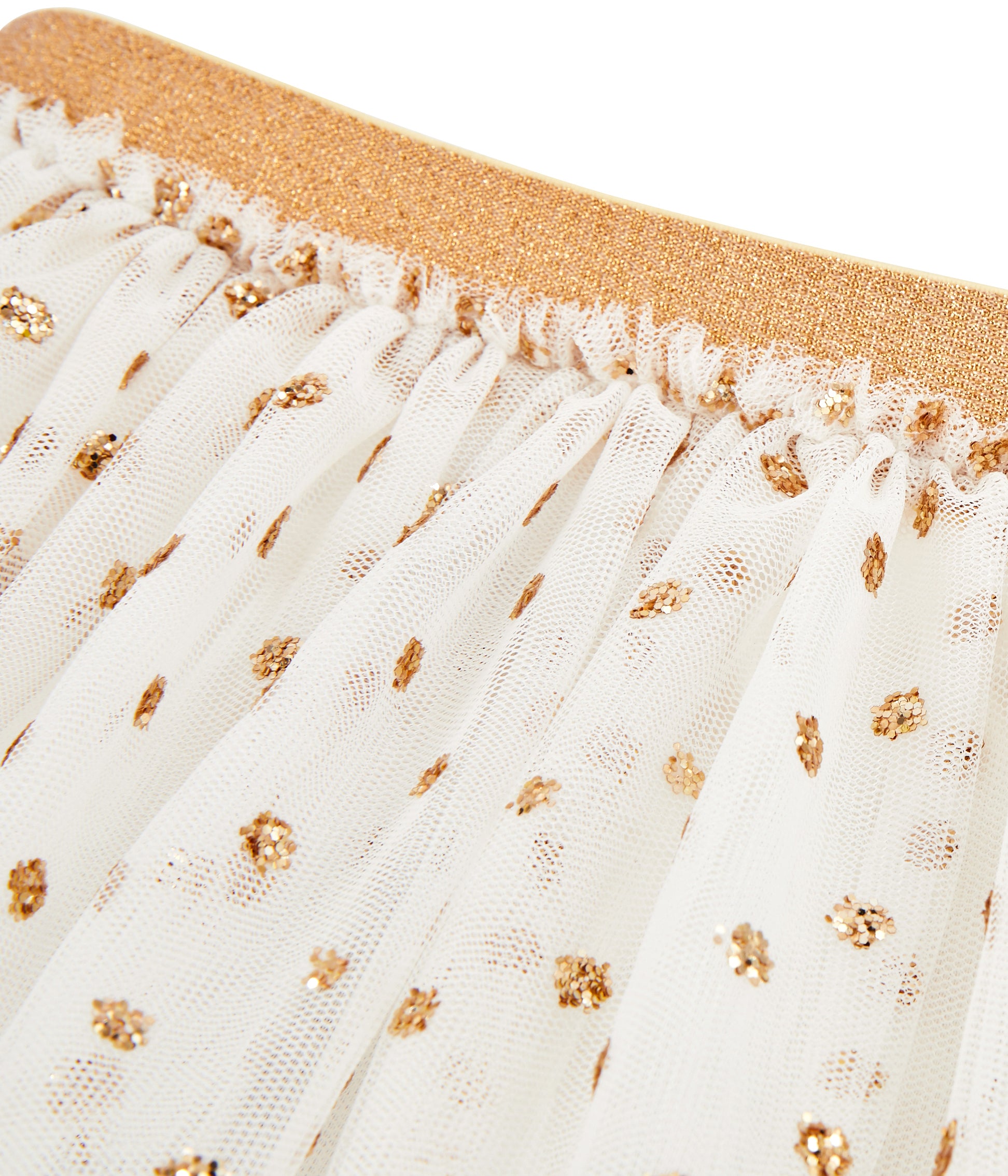 Girls White Tulle Skirt