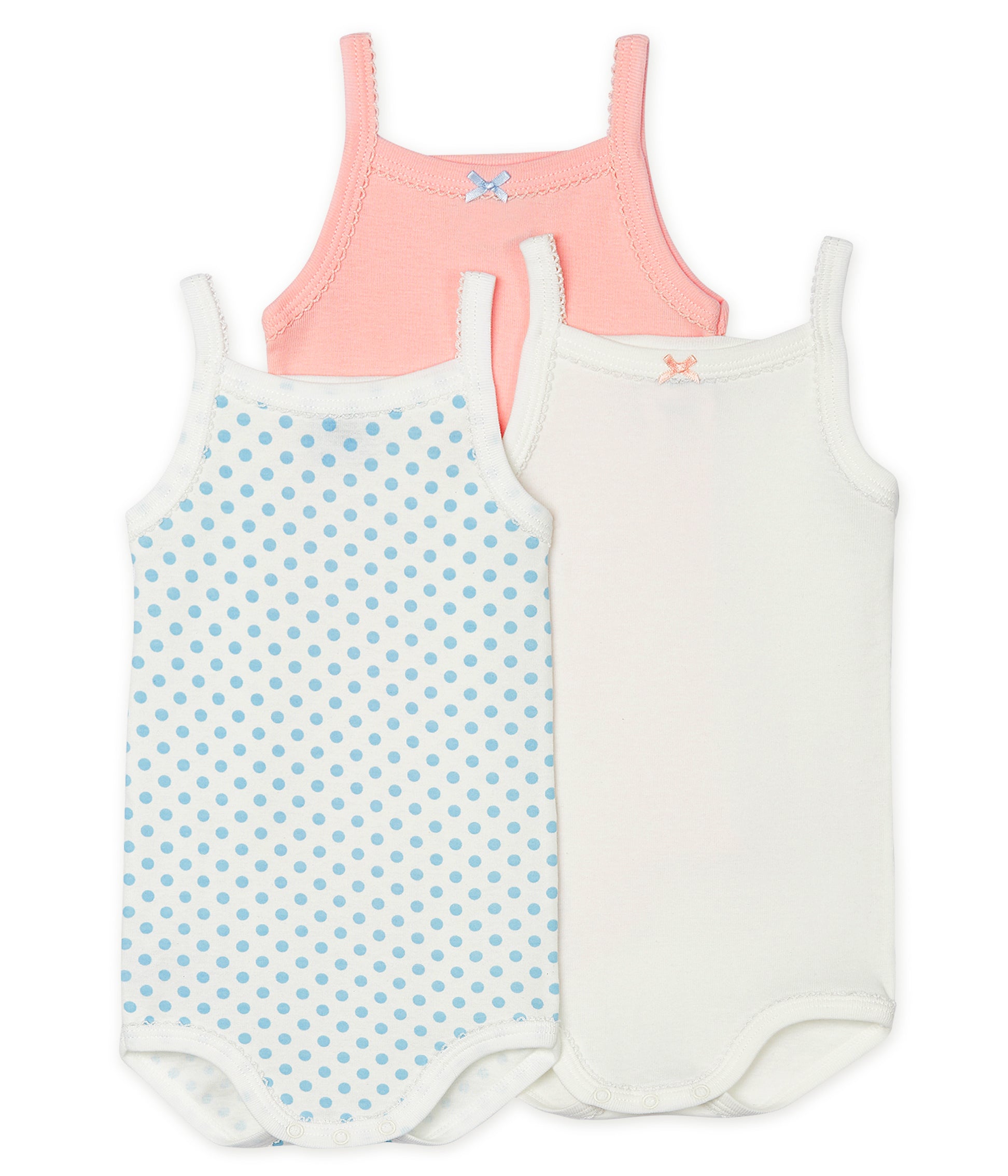 Baby Girls Multicolor Cotton Babysuit Set