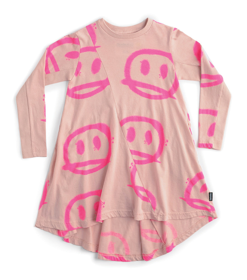 Robe rose poudré pour fille