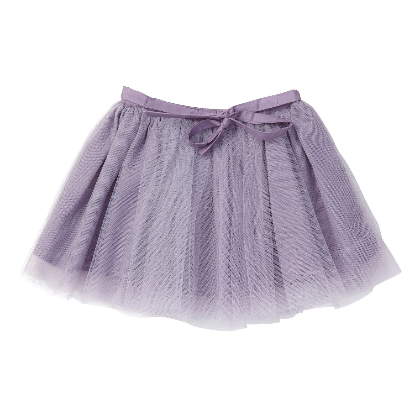 Girls Purple Muti Layered Tulle Skirt With Bow Trims - CÉMAROSE | Children's Fashion Store